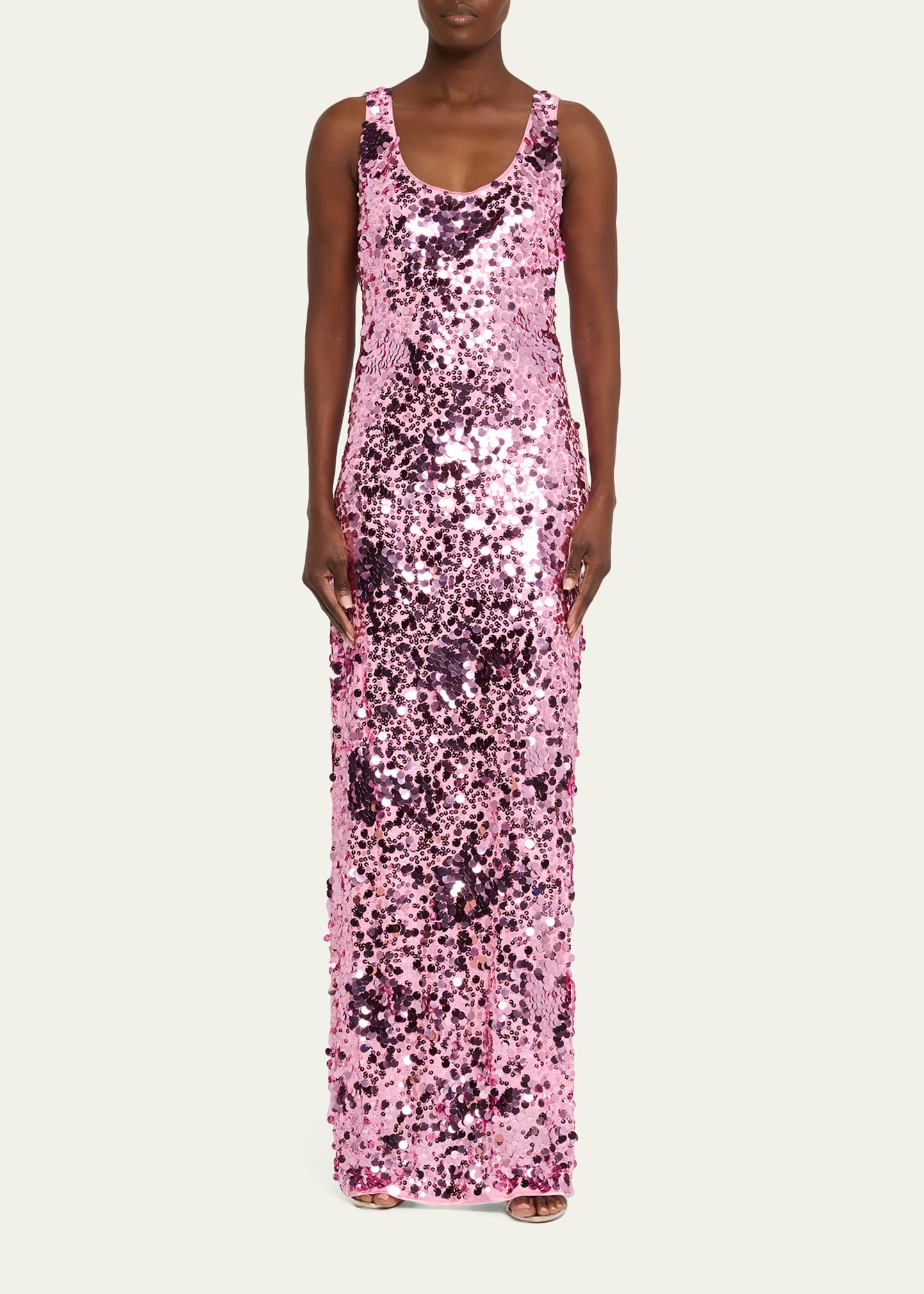 white christmas dresses Easel Frayed Detail Denim Maxi Dress in Dark Denim ON ORDER – June Adel main image 1