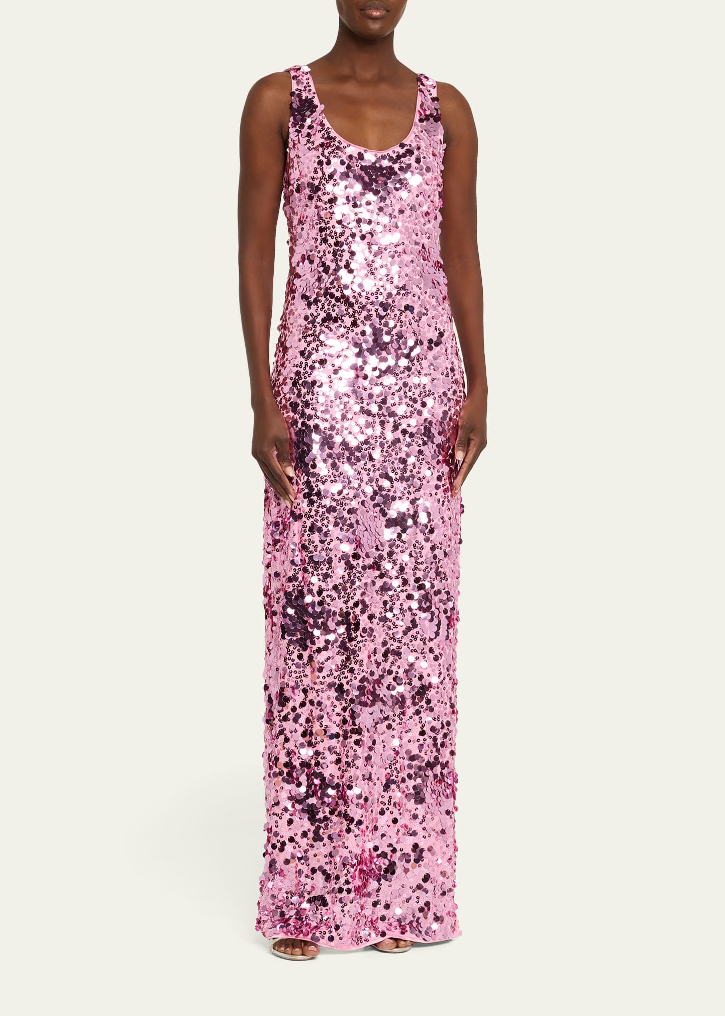 SIMKHAI Bex Sequined Maxi Tank Dress - Bergdorf Goodman