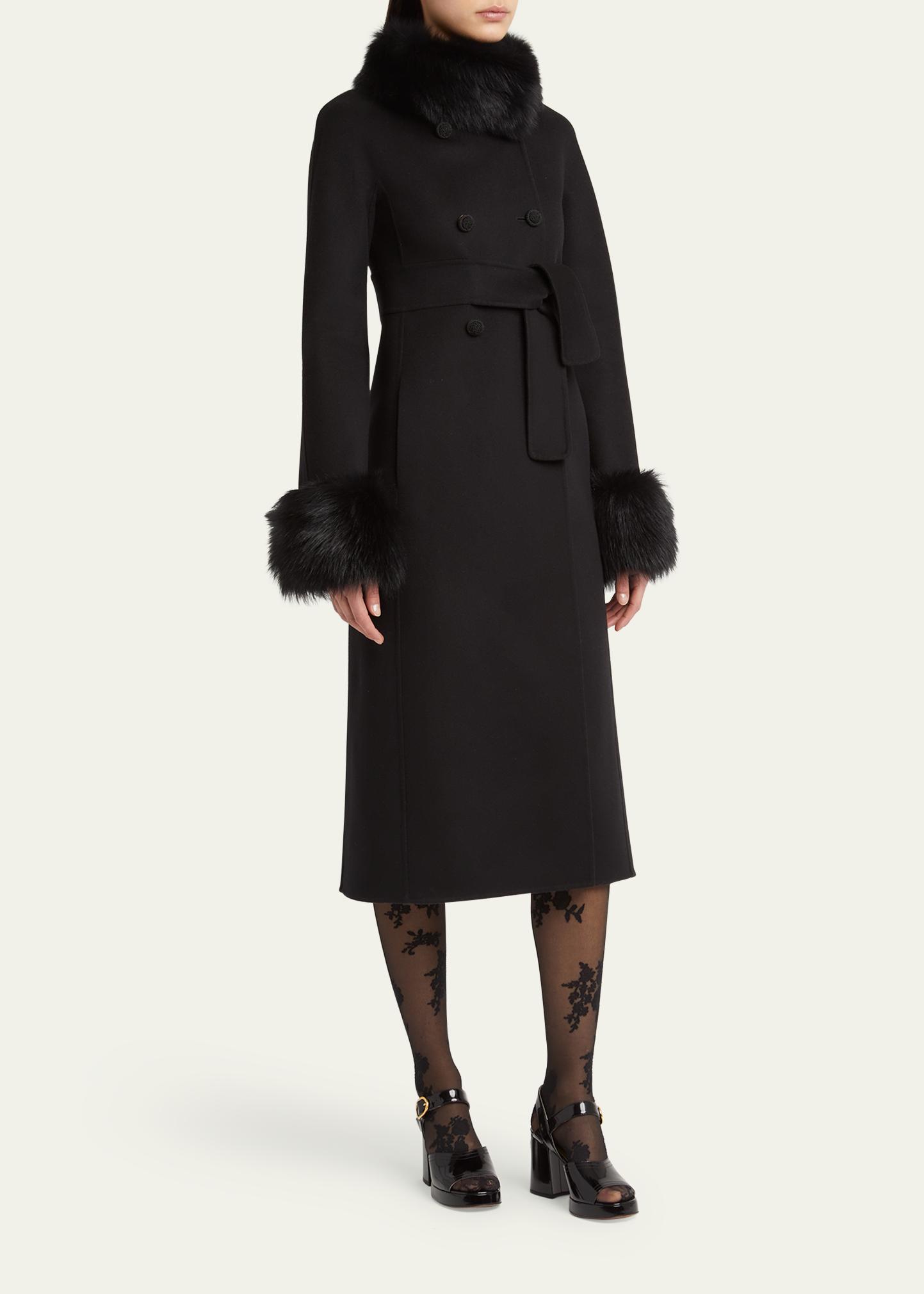 ヴァレンティノガラヴァーニ ウール Aライン ピーコート valentino 
