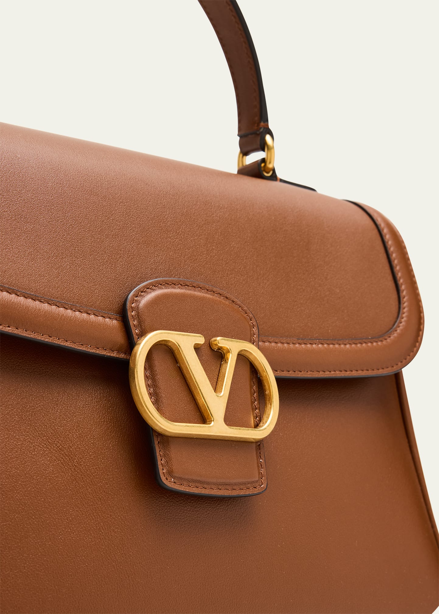 Valentino Garavani 9 to 5 Flap Leather Top-Handle Bag - Bergdorf