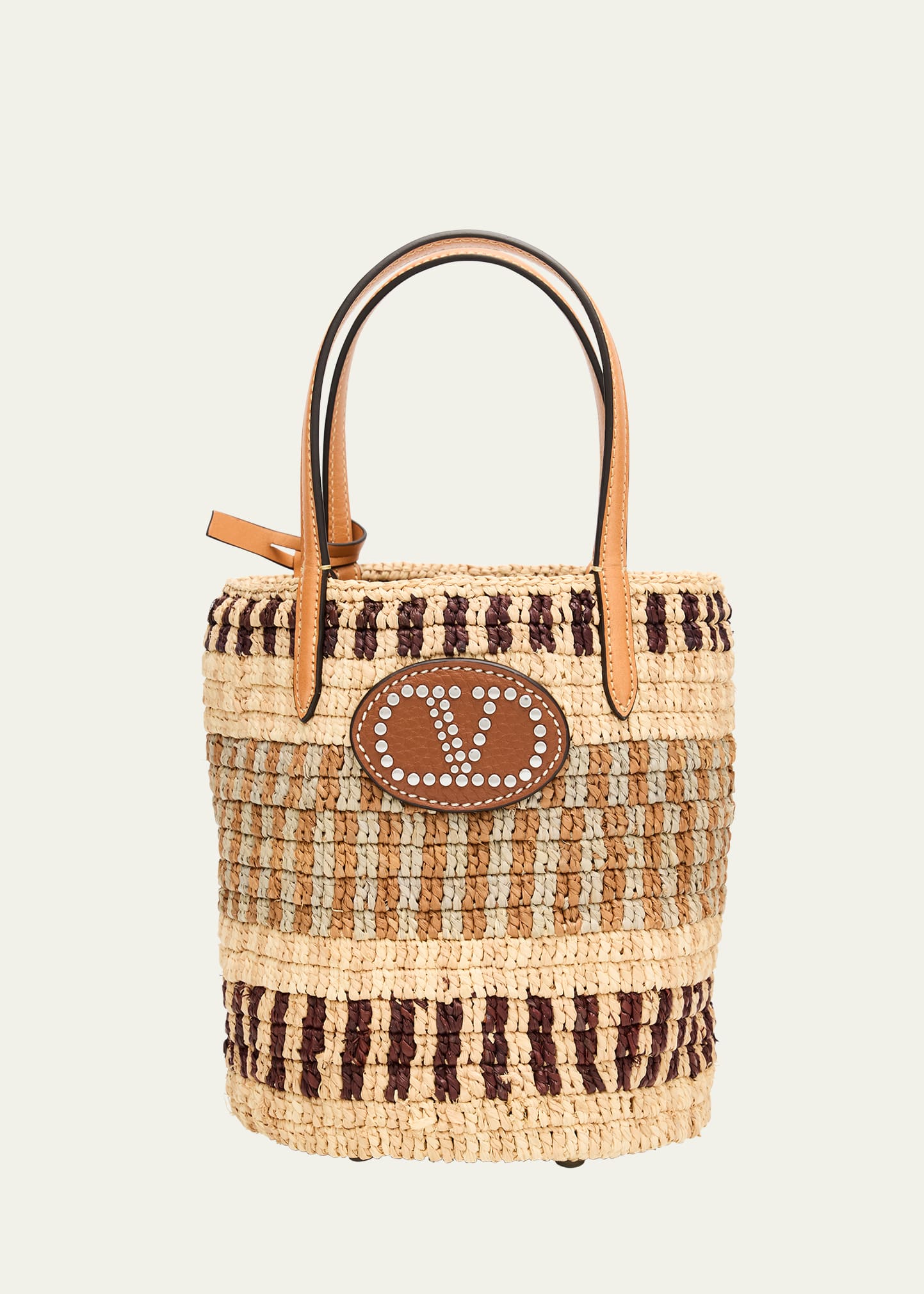 Valentino Garavani VLOGO Signature Small Crochet Bucket Bag