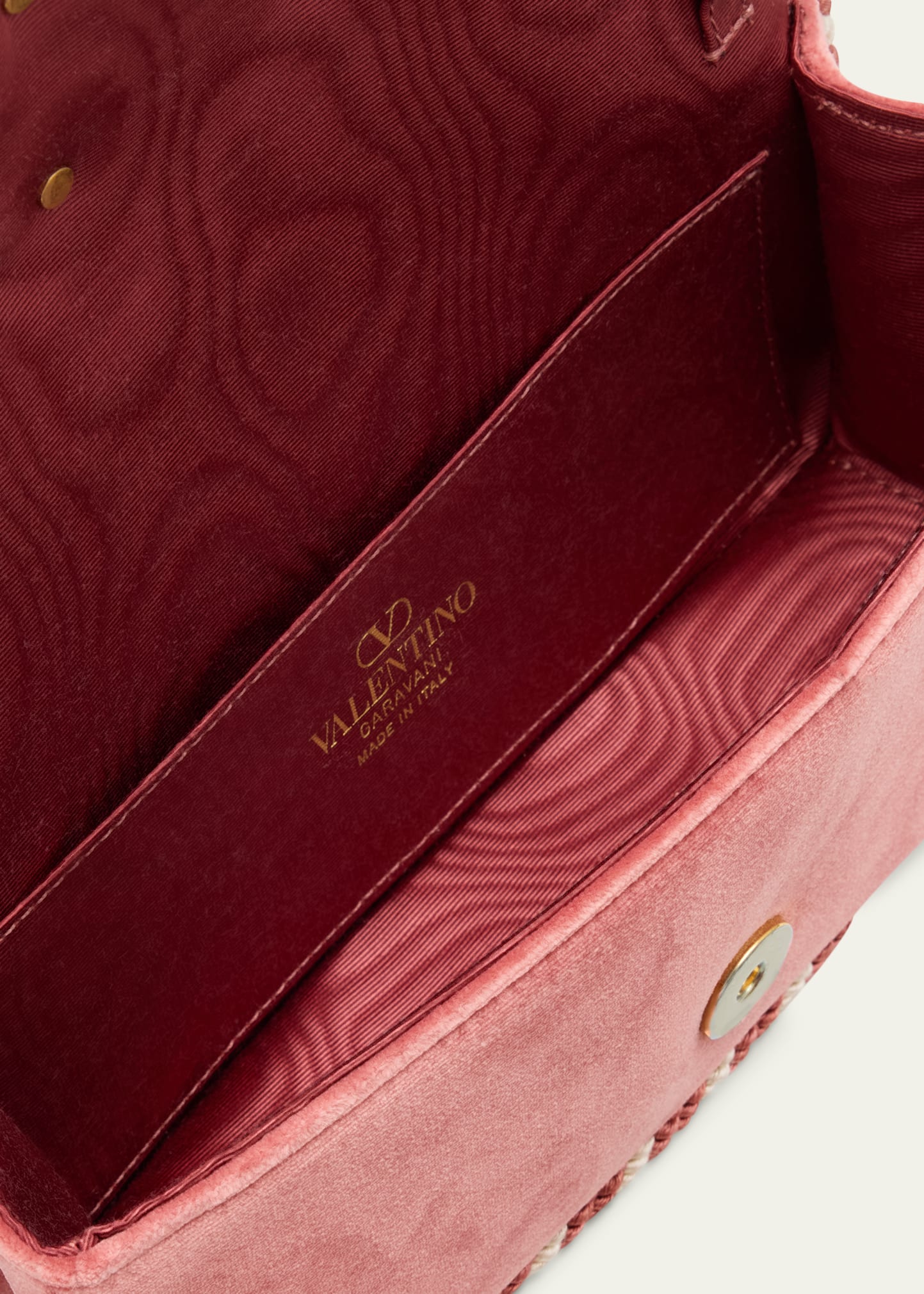 Valentino Garavani Loco VLOGO Velvet Clutch Bag - Bergdorf Goodman