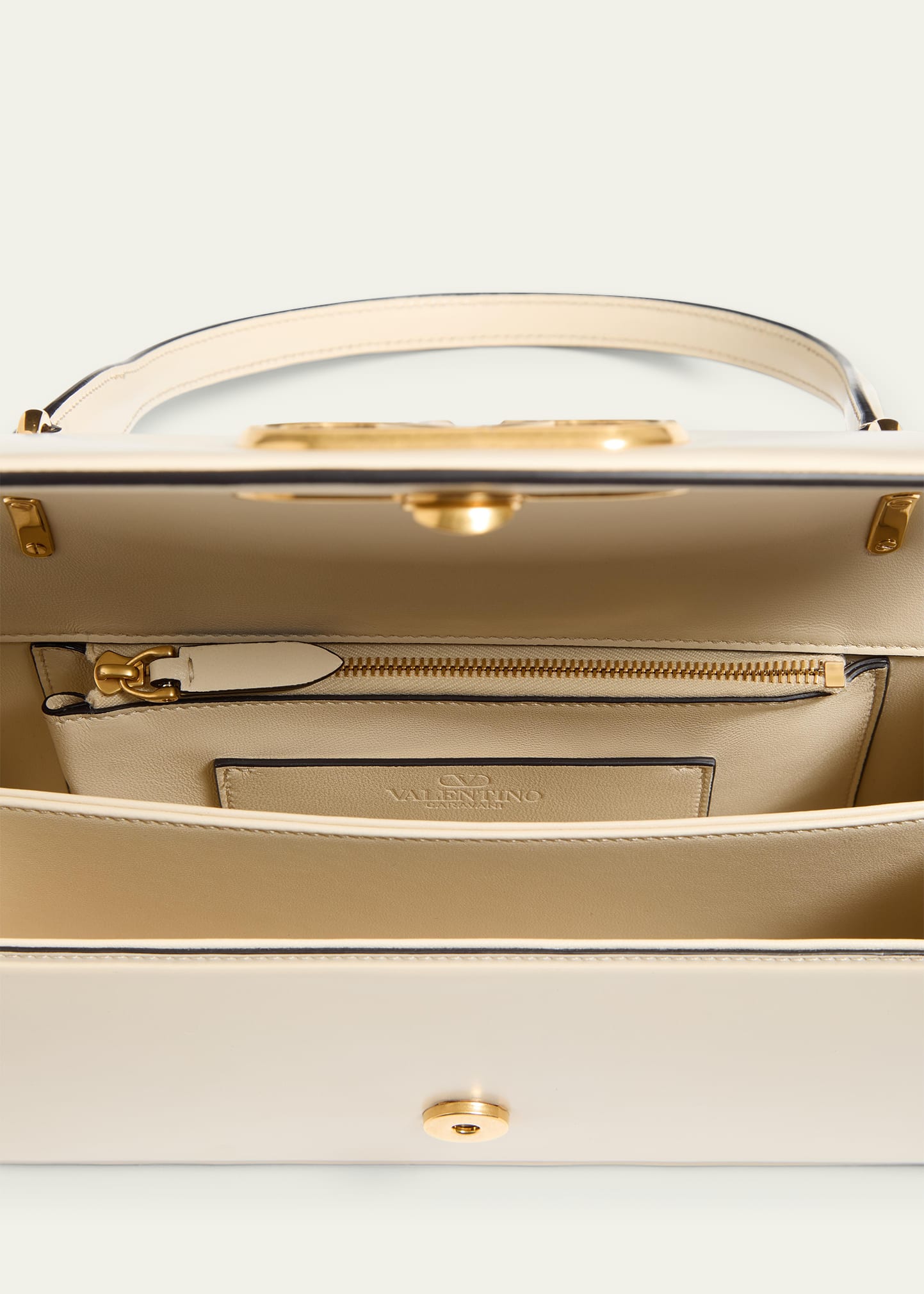 Valentino Garavani Vain VLOGO Leather Top-Handle Bag - Bergdorf