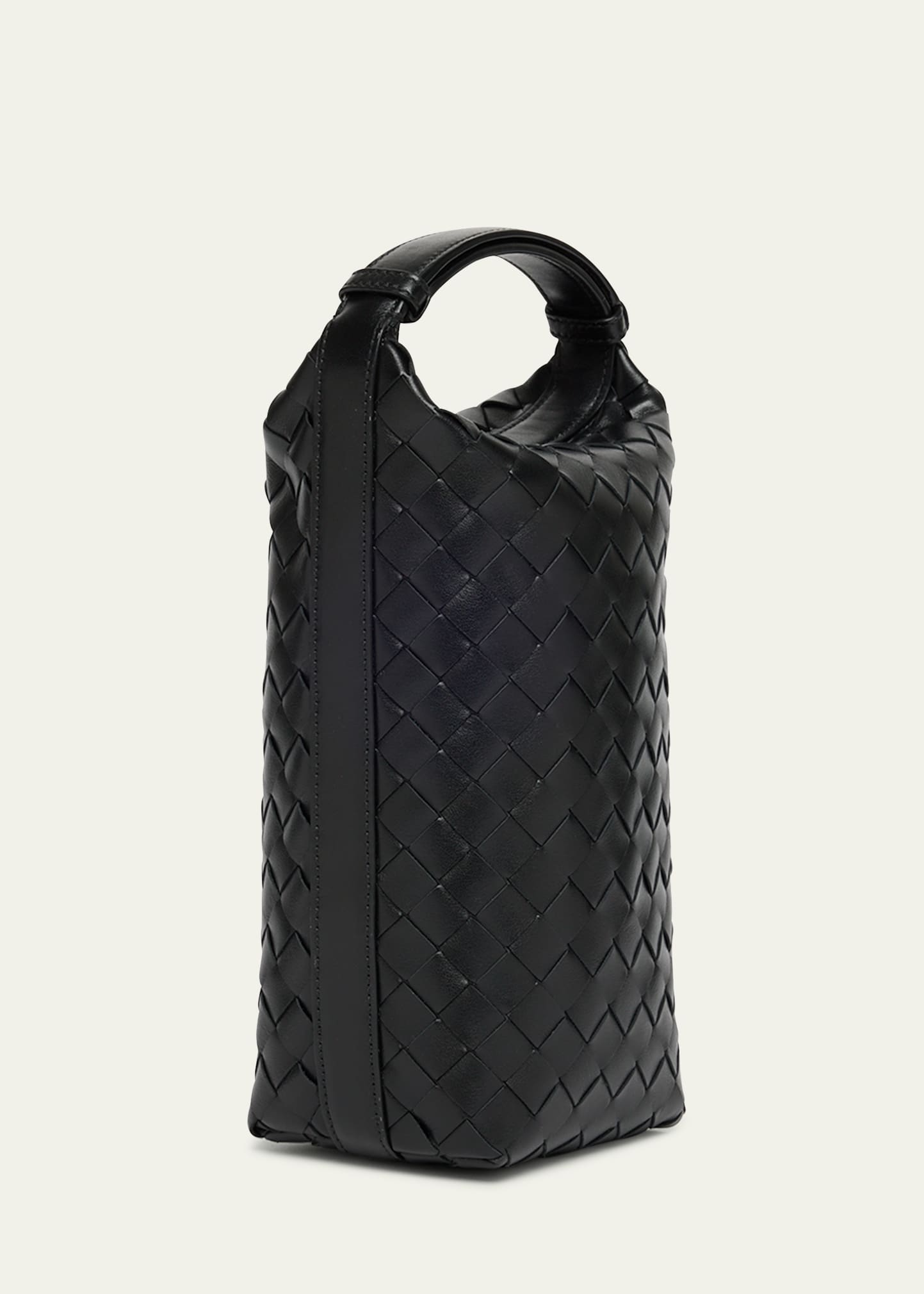 Bottega Veneta Men's Avenue Intrecciato 15 Leather Zip Pouch