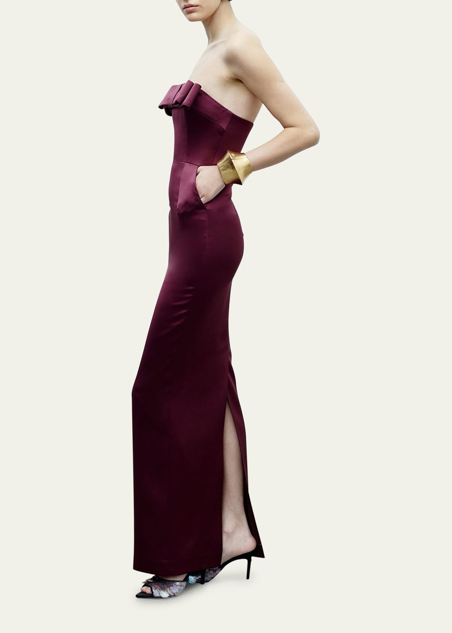 The New Arrivals by Ilkyaz Ozel Sisu Bow Gown - Bergdorf Goodman