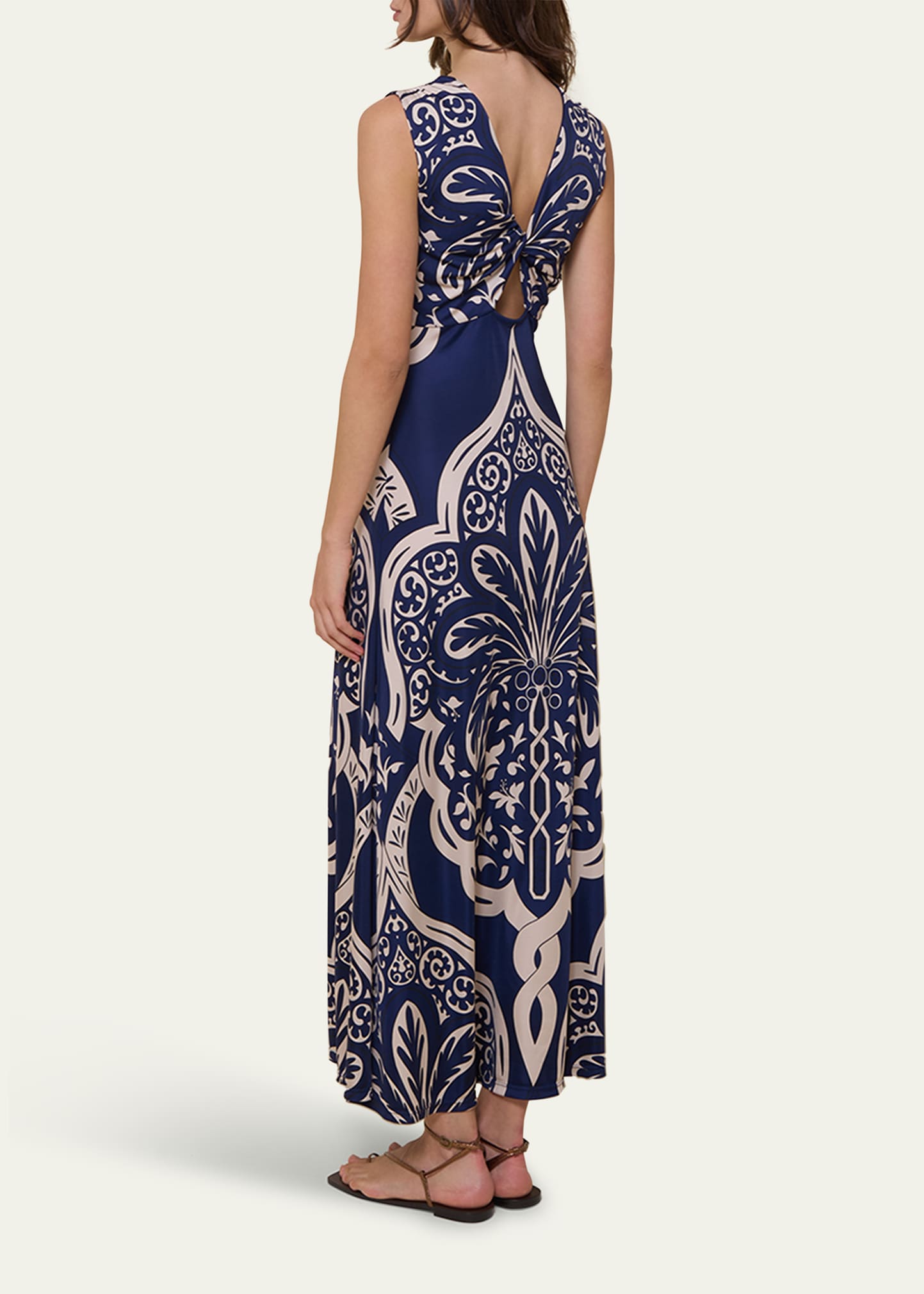 DVF ワンピース Agustin jersey maxi dress998409 DVF AGUSTIN DRESS in METALLIC RED PURPLE – Diane von