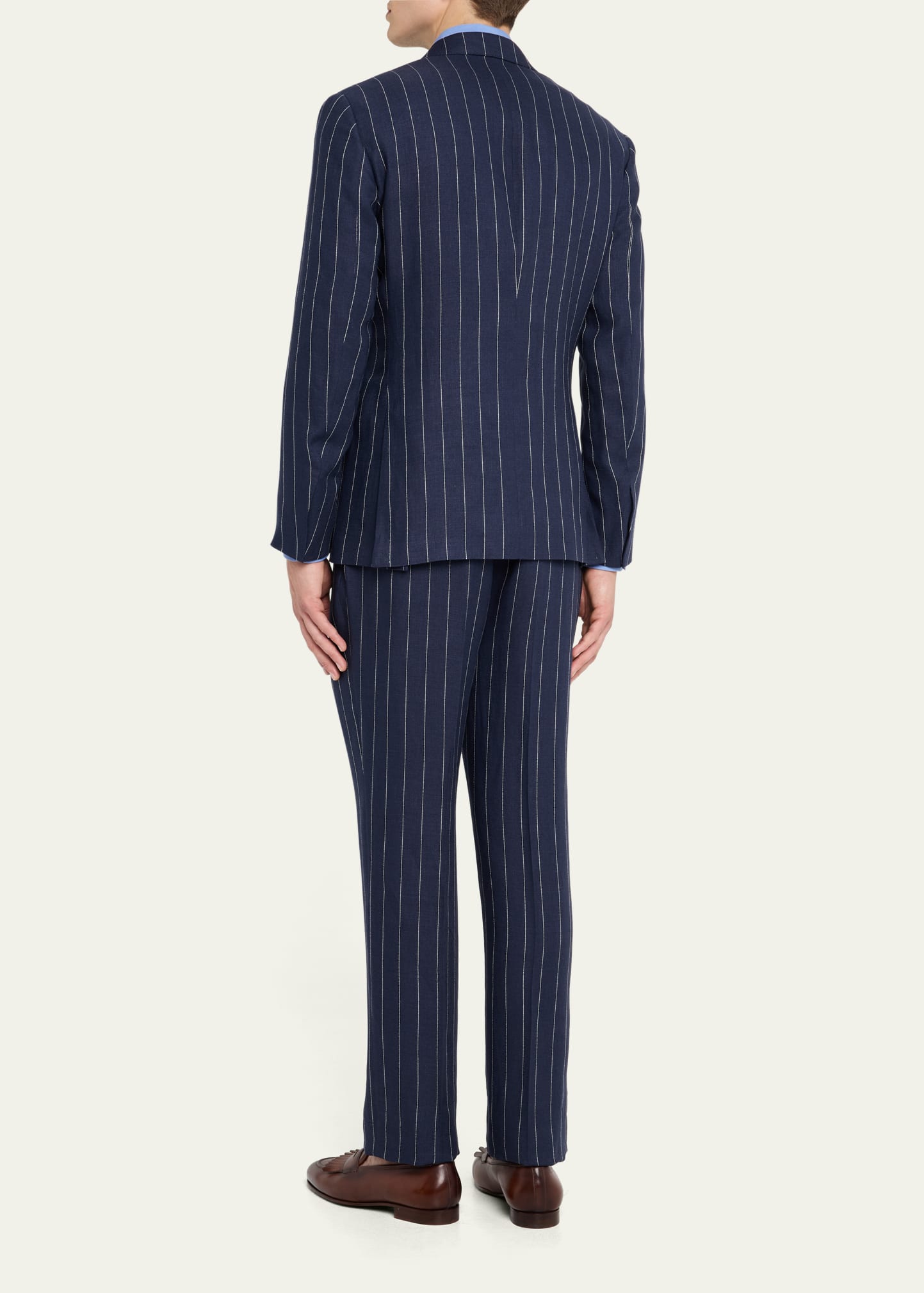 Ralph Lauren Purple Label Men's Kent Hand-Tailored Pinstripe Twill