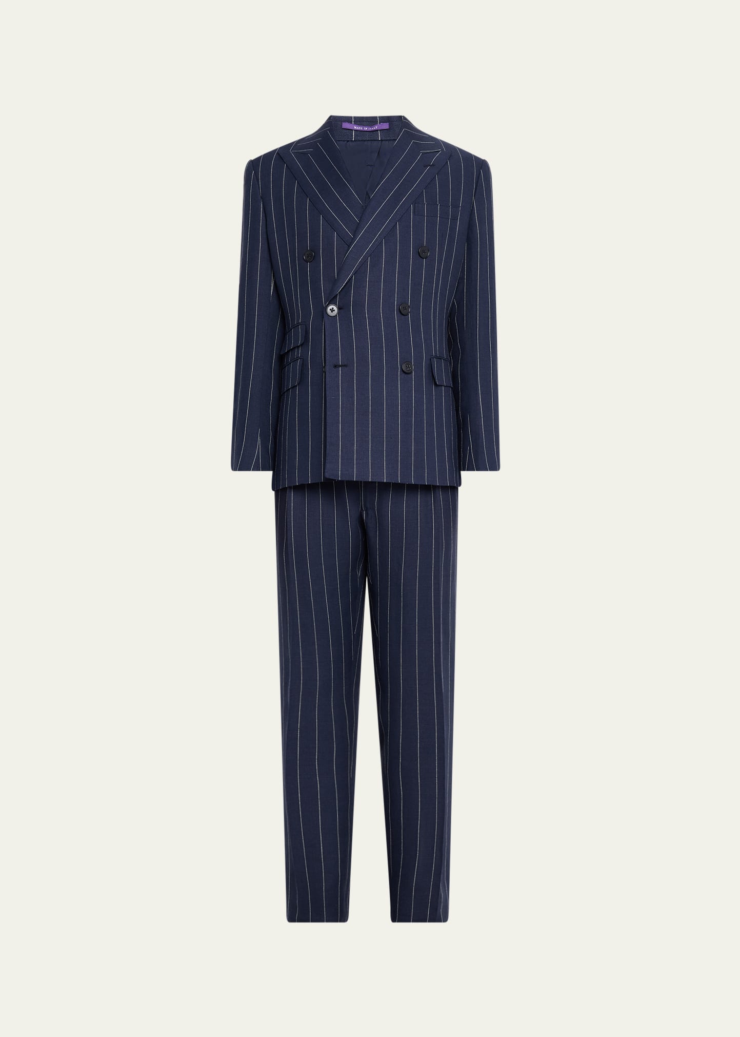 Ralph Lauren Purple Label Men's Kent Hand-Tailored Pinstripe Twill