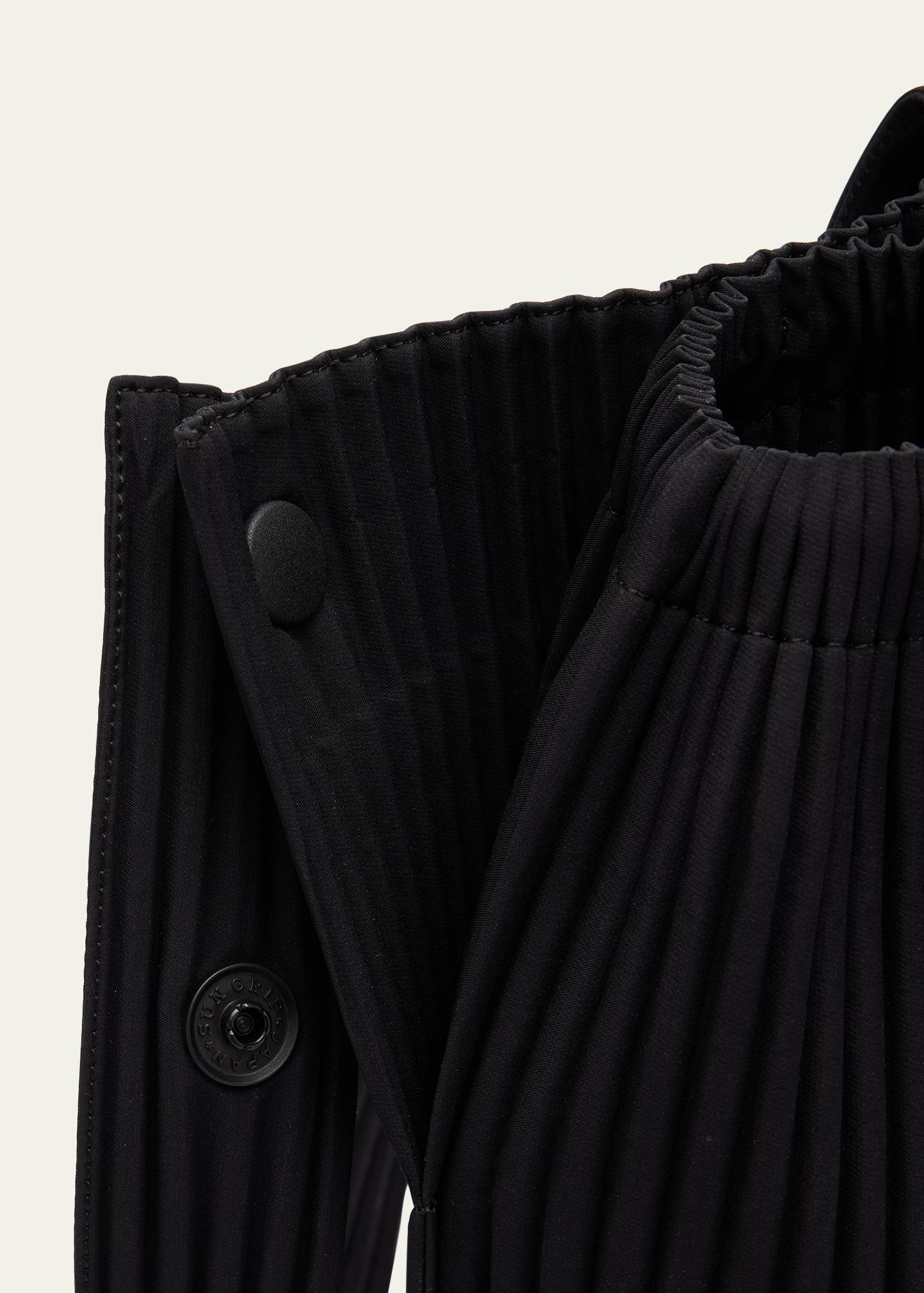 Homme Plissé Issey Miyake Men's Pocket Large Pleated Crossbody Bag