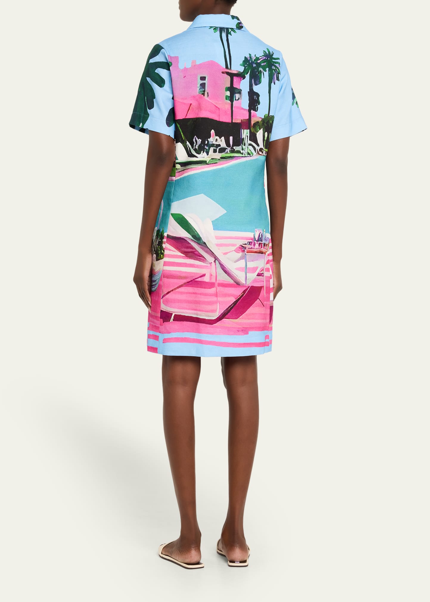 Libertine Poolside Preppy Short-Sleeve Mini Polo Dress - Bergdorf