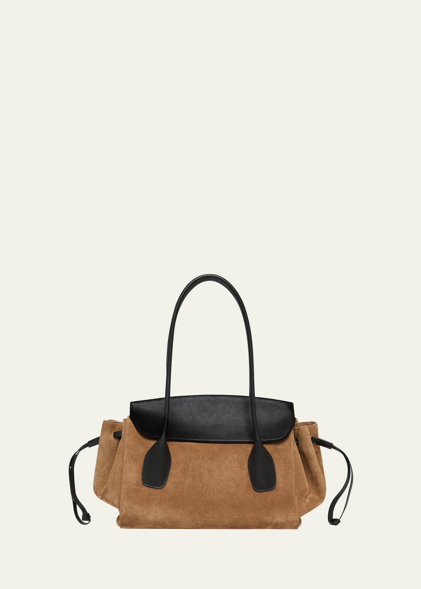 Jil Sander Voyage Small Suede Shoulder Bag - Bergdorf Goodman
