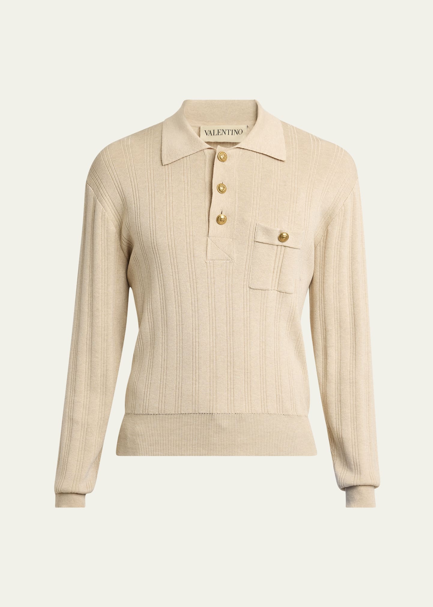 Tシャツ・カットソー VALENTINO GARAVANI Biscuit Cashmere Sweater Valentino Garavani Embroidered Wool Sweater | Saks Fifth Avenue