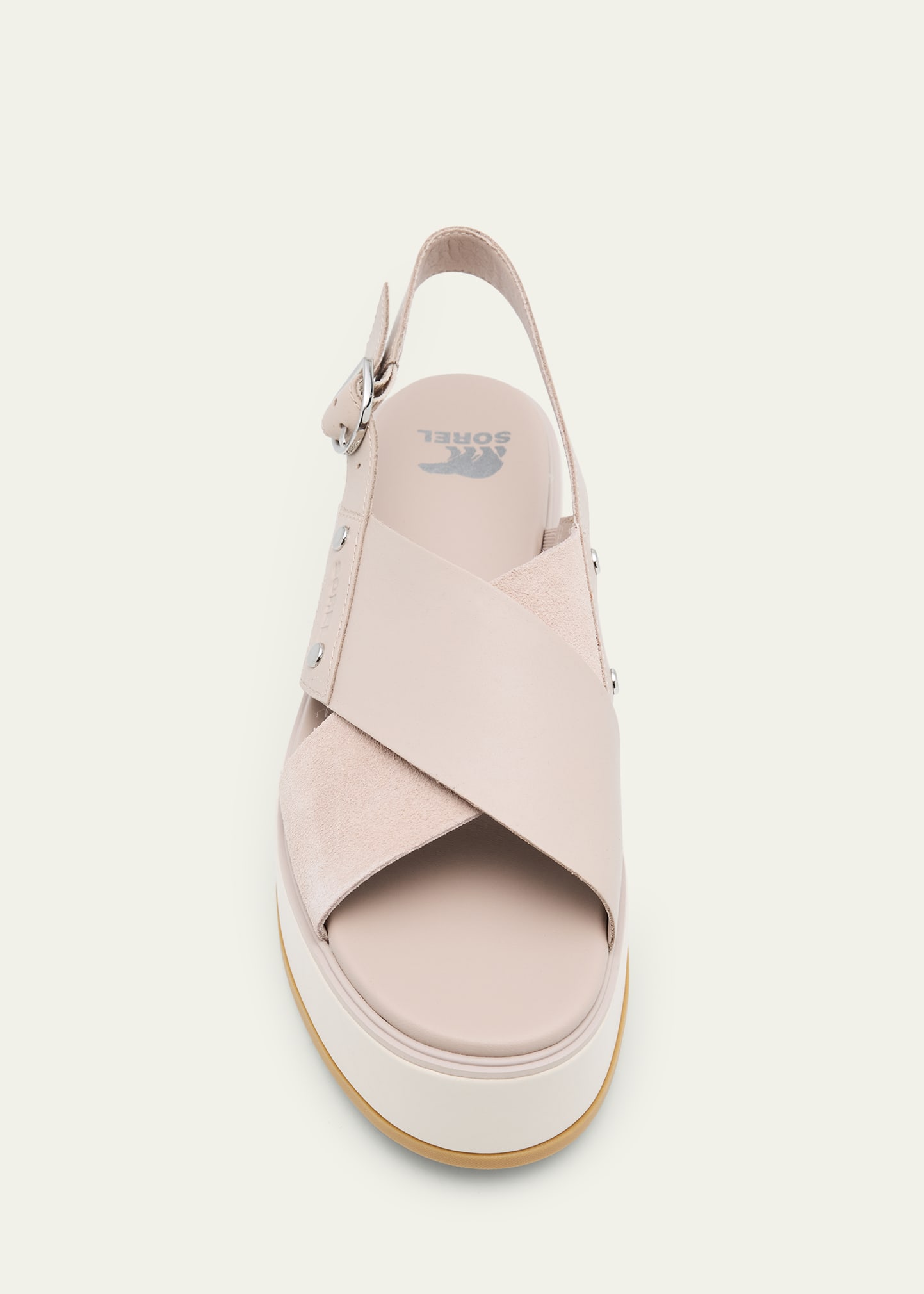 Sorel Dayspring Mixed Leather Crossover Comfort Sandals - Bergdorf
