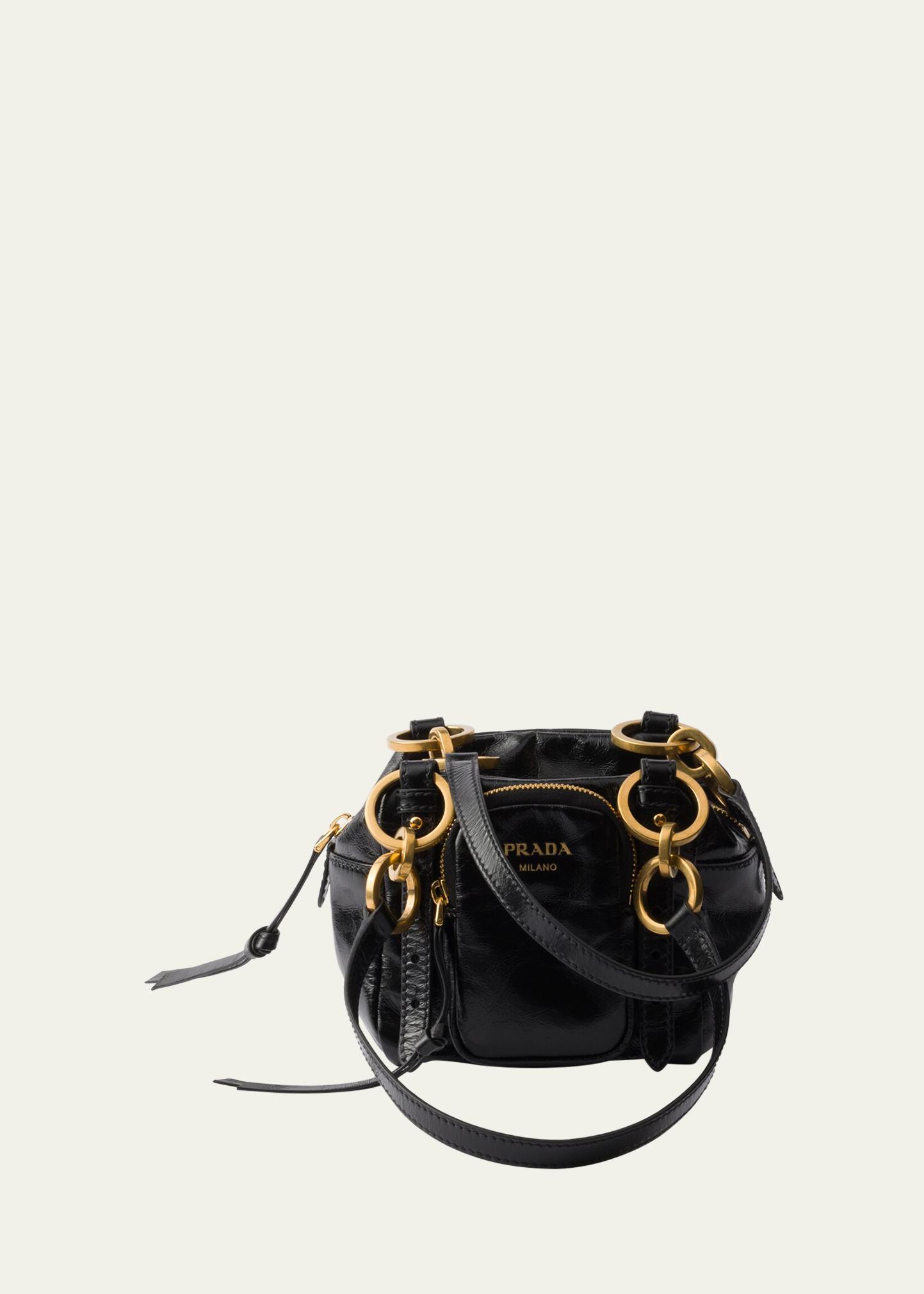Prada Dangle Mini Leather Shoulder Bag - Bergdorf Goodman