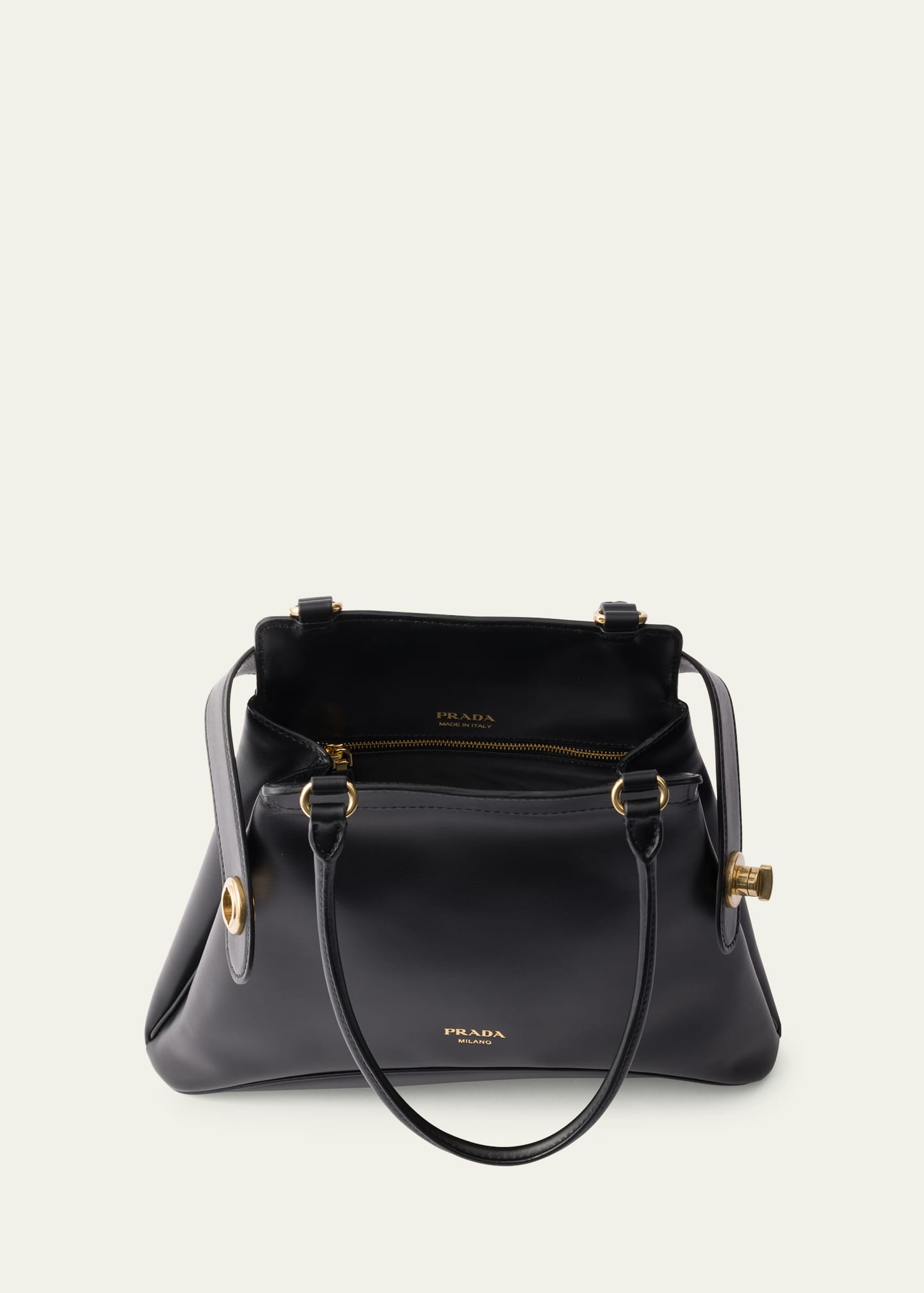 【関税＆送料込み】Prada Etude Leather Bag Prada Etude Buckle Leather Shoulder Bag - Bergdorf Goodman