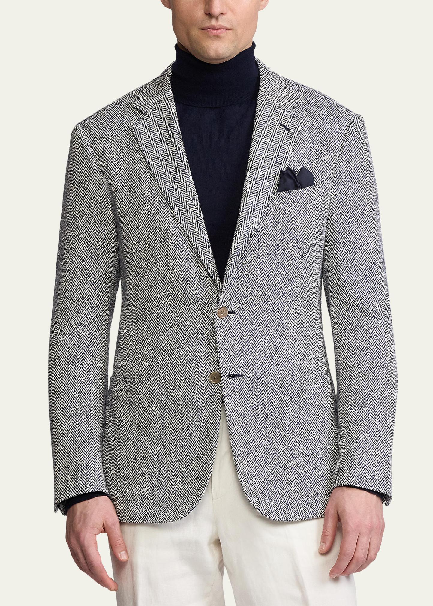 Ralph Lauren Purple Label Men's Kent Herringbone Sport Coat