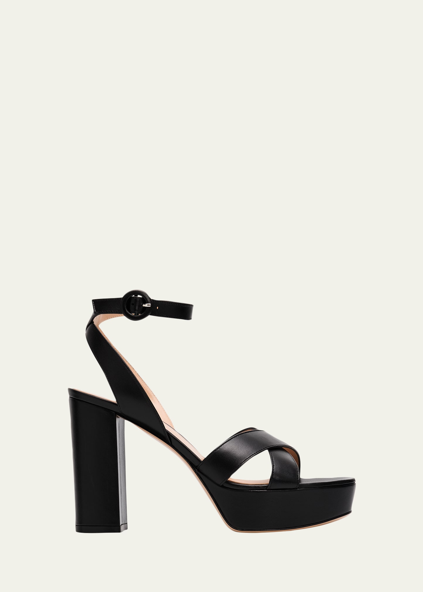 Gianvito Rossi Crisscross Ankle-Strap Platform Sandals - Bergdorf
