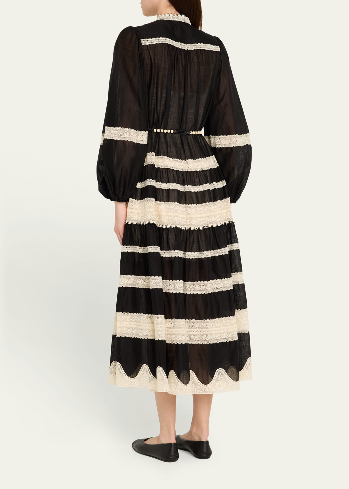 white lace nap dress Nallina Long Sleeve Lace Dress main image 0