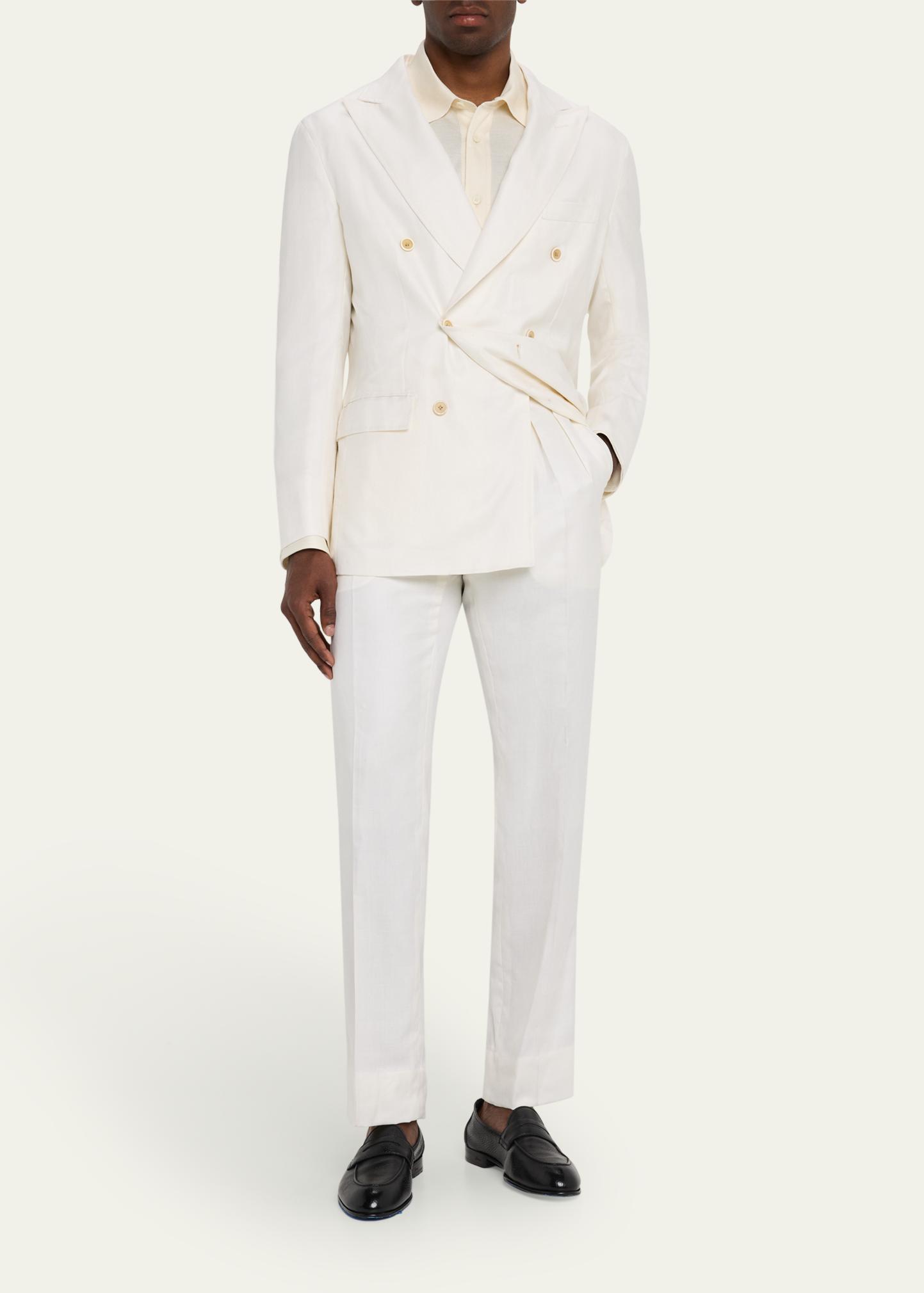 Brioni Men's WWX 80th Anniversary Elba Pleated Trousers - Bergdorf