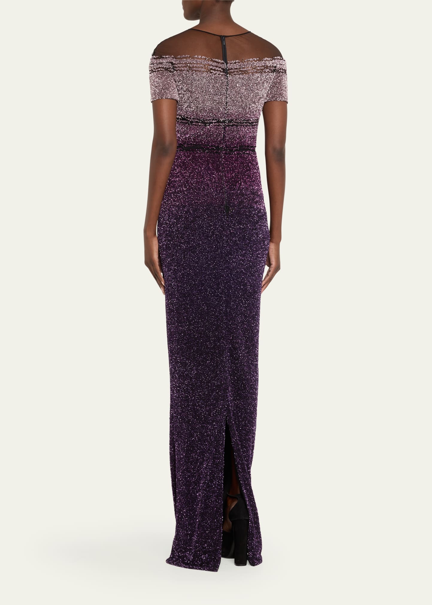 Pamella Roland Signature Sequined Ombre Gown - Bergdorf Goodman