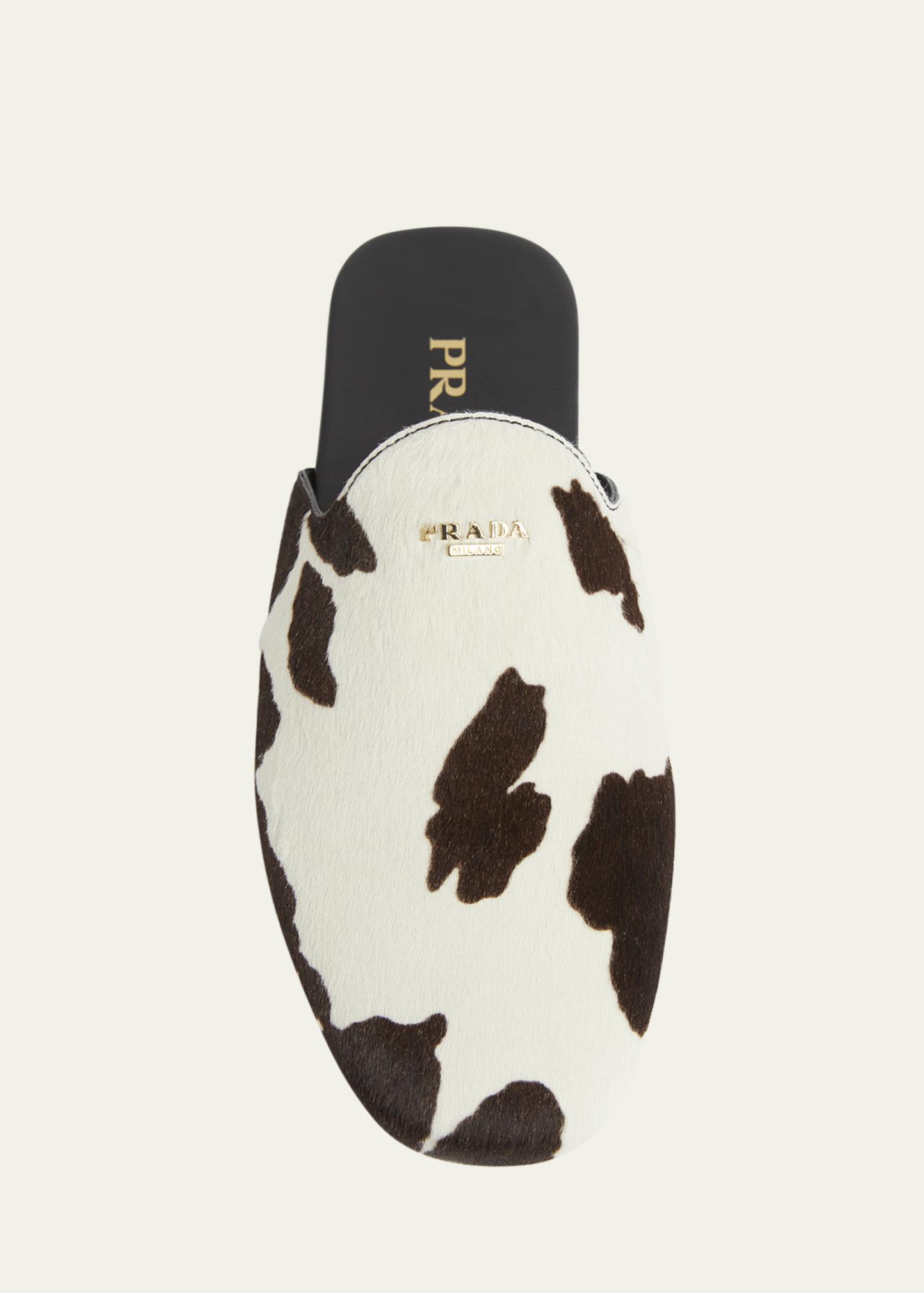 Prada Pony Hair Flat Mules - Bergdorf Goodman