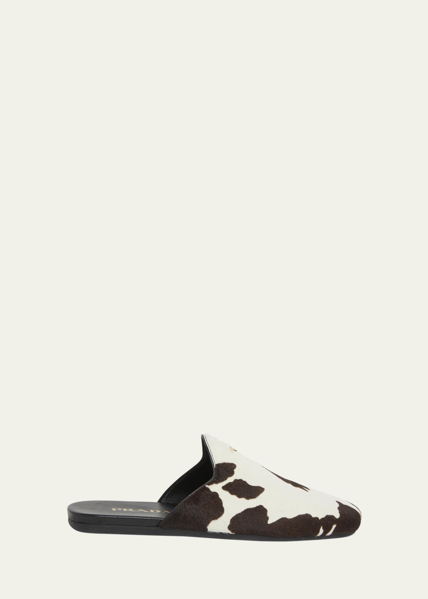 Prada Pony Hair Flat Mules - Bergdorf Goodman