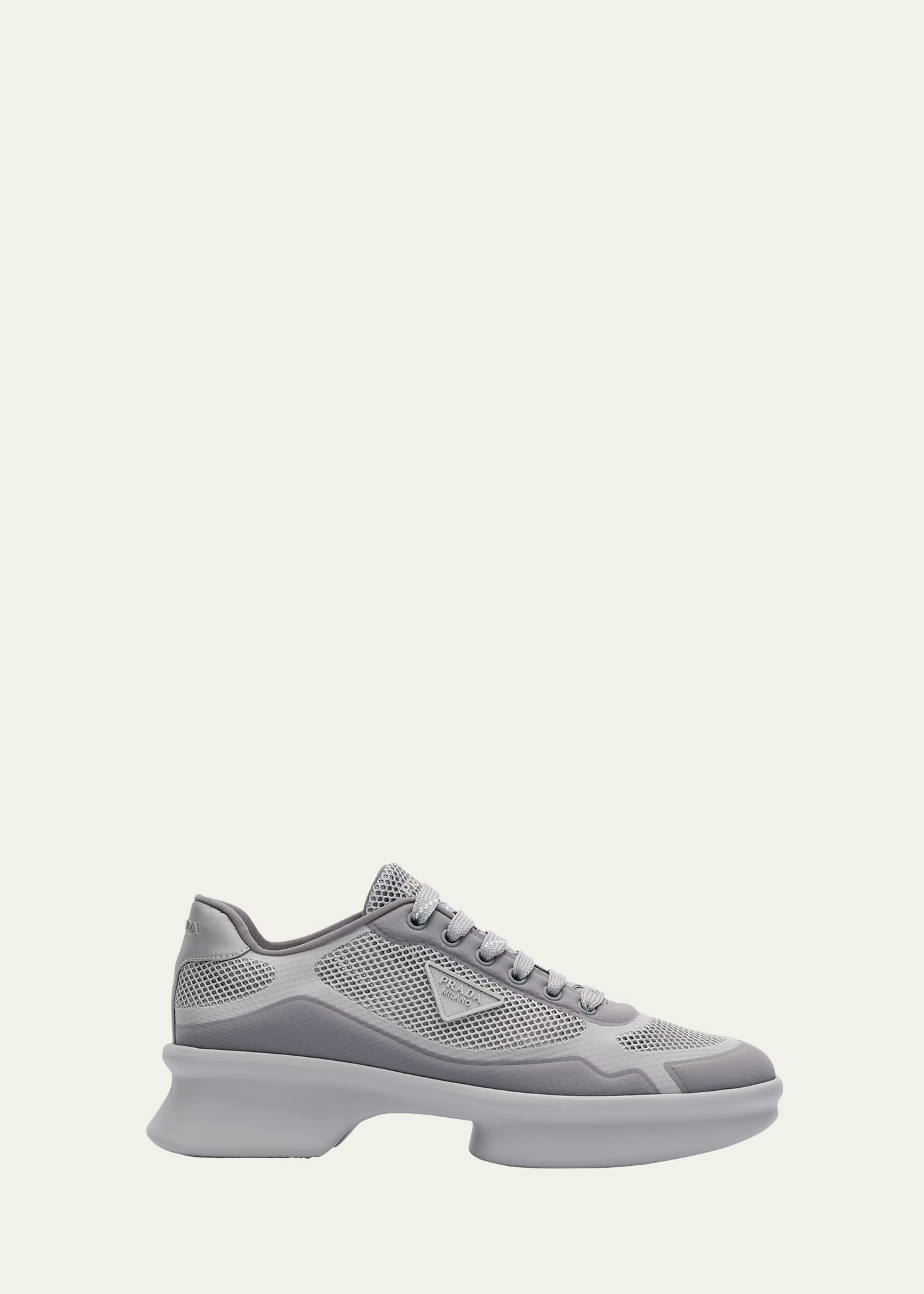 Prada Wavy Rete Lace-Up Sneakers - Bergdorf Goodman