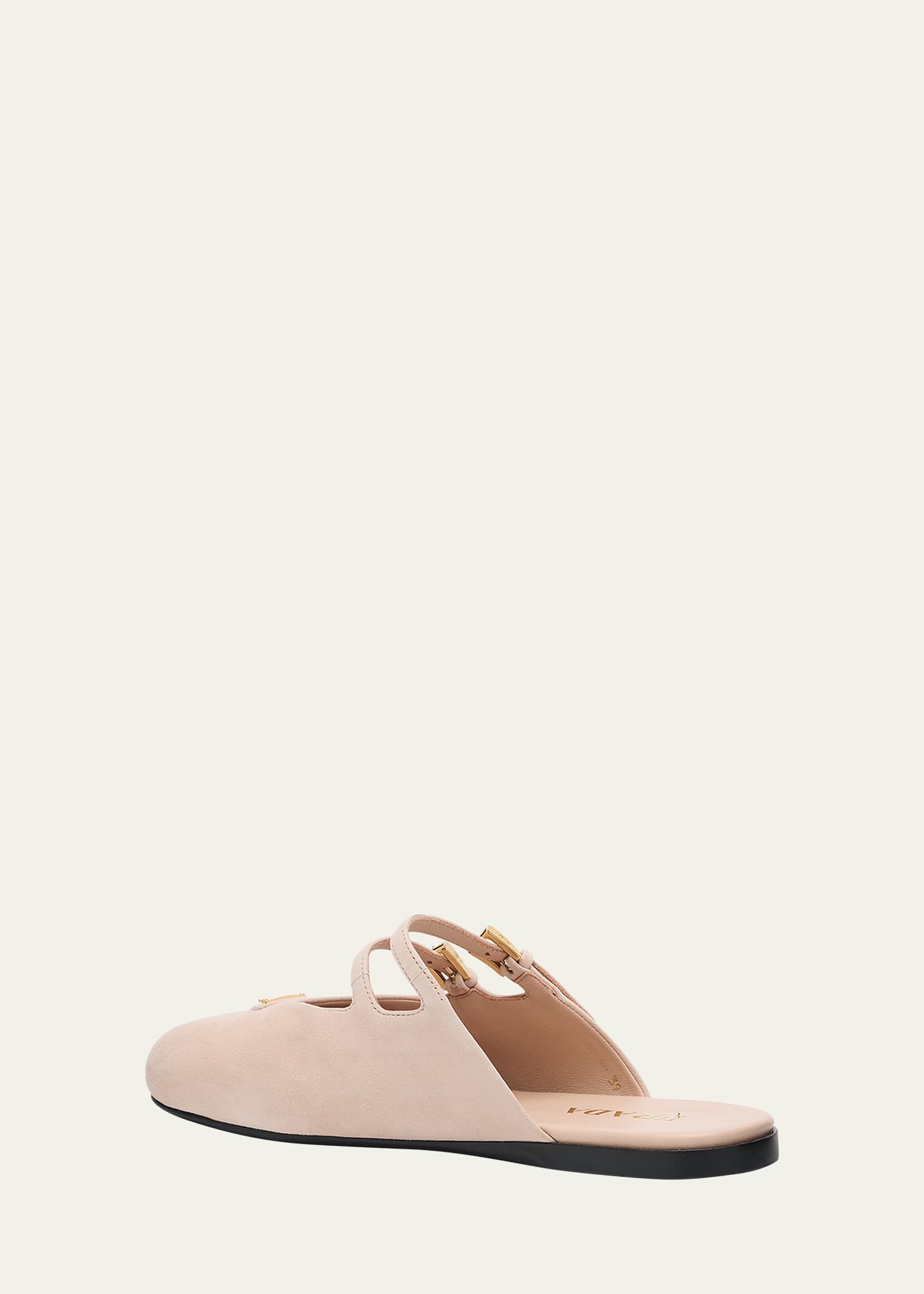 Prada Suede Dual Mary Jane Ballerina Mules - Bergdorf Goodman