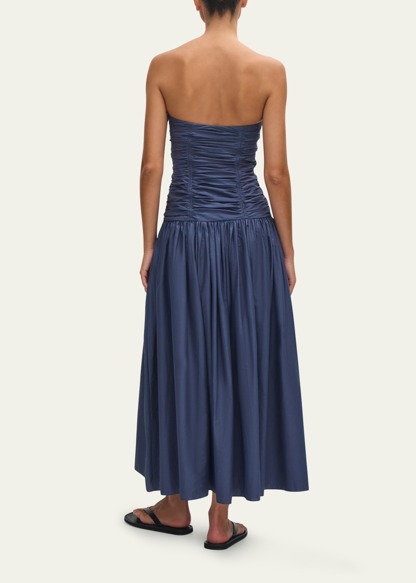 matteau gathered drop waist dress Gathered Drop Waist Dress - Black main image 0