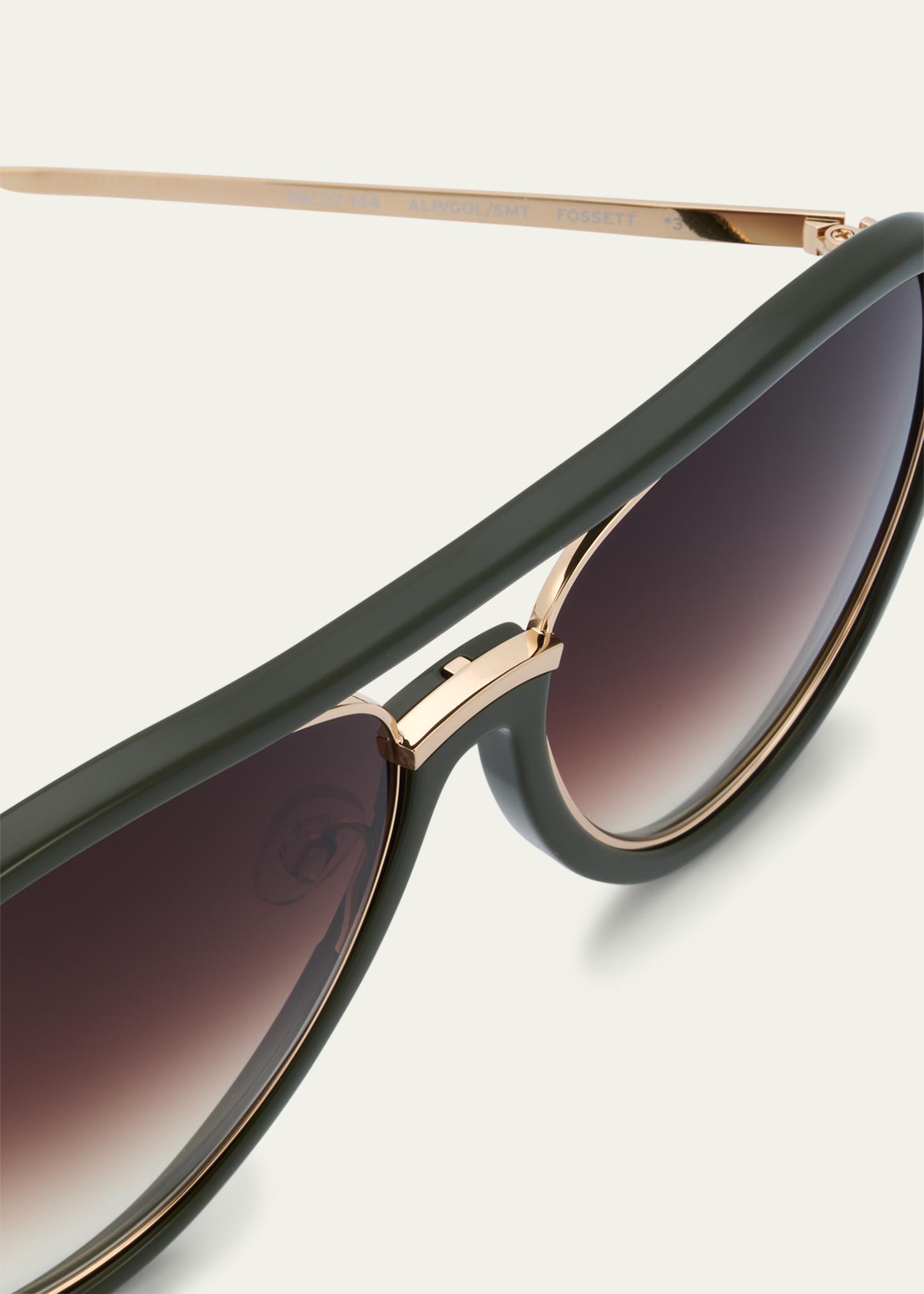 Barton Perreira Fossett Aviator Sunglasses - Bergdorf Goodman display picture 1