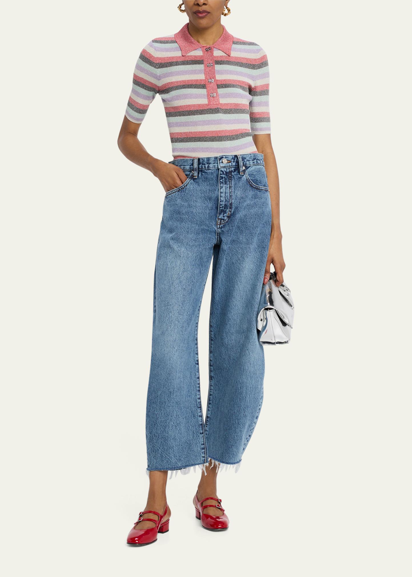 FRAME The Bubble Crop Jeans - Bergdorf Goodman