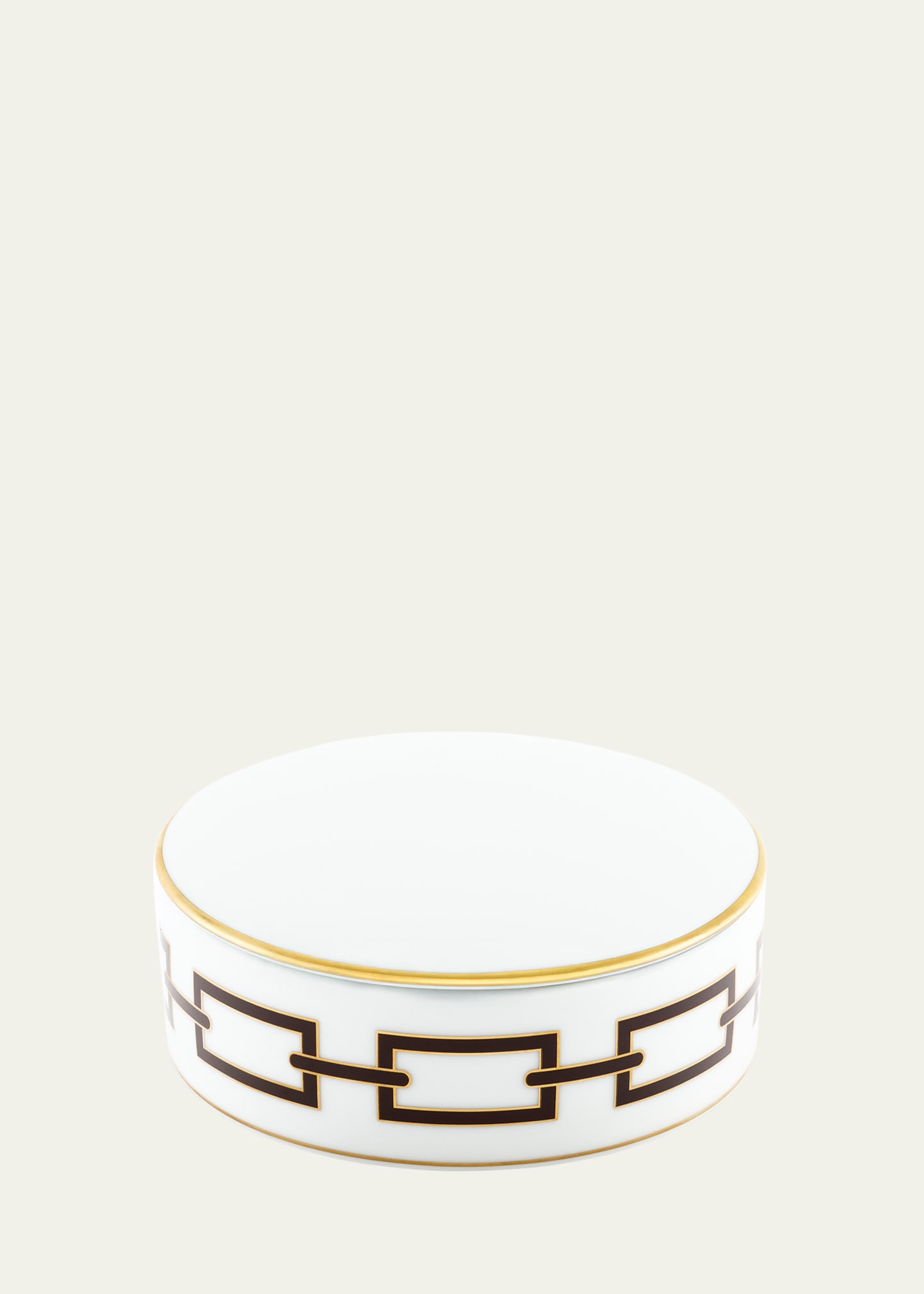 GINORI 1735 Catene Ebano Round Trinket Box