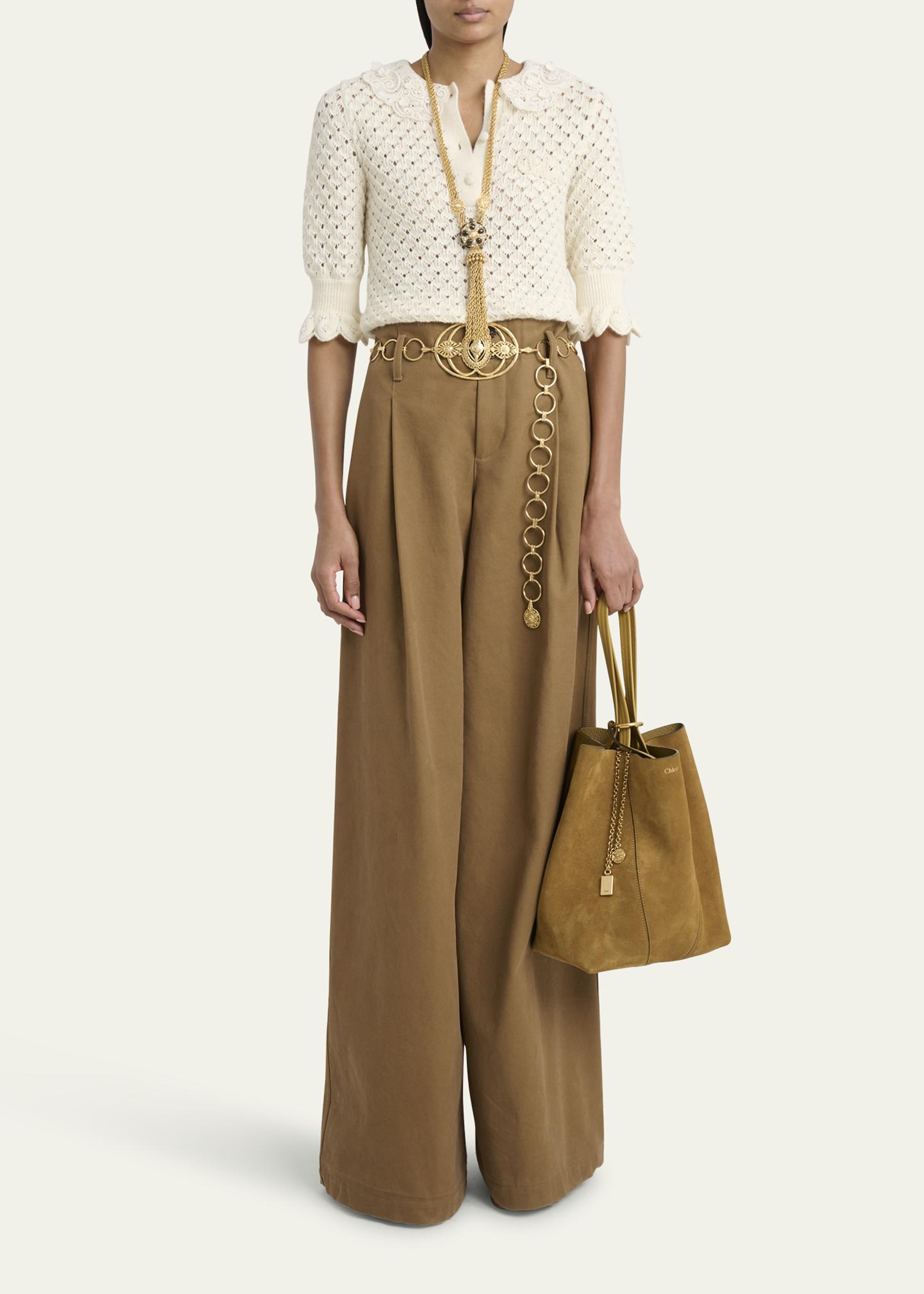 Chloe Spin Medium Tote Bag in Suede - Bergdorf Goodman