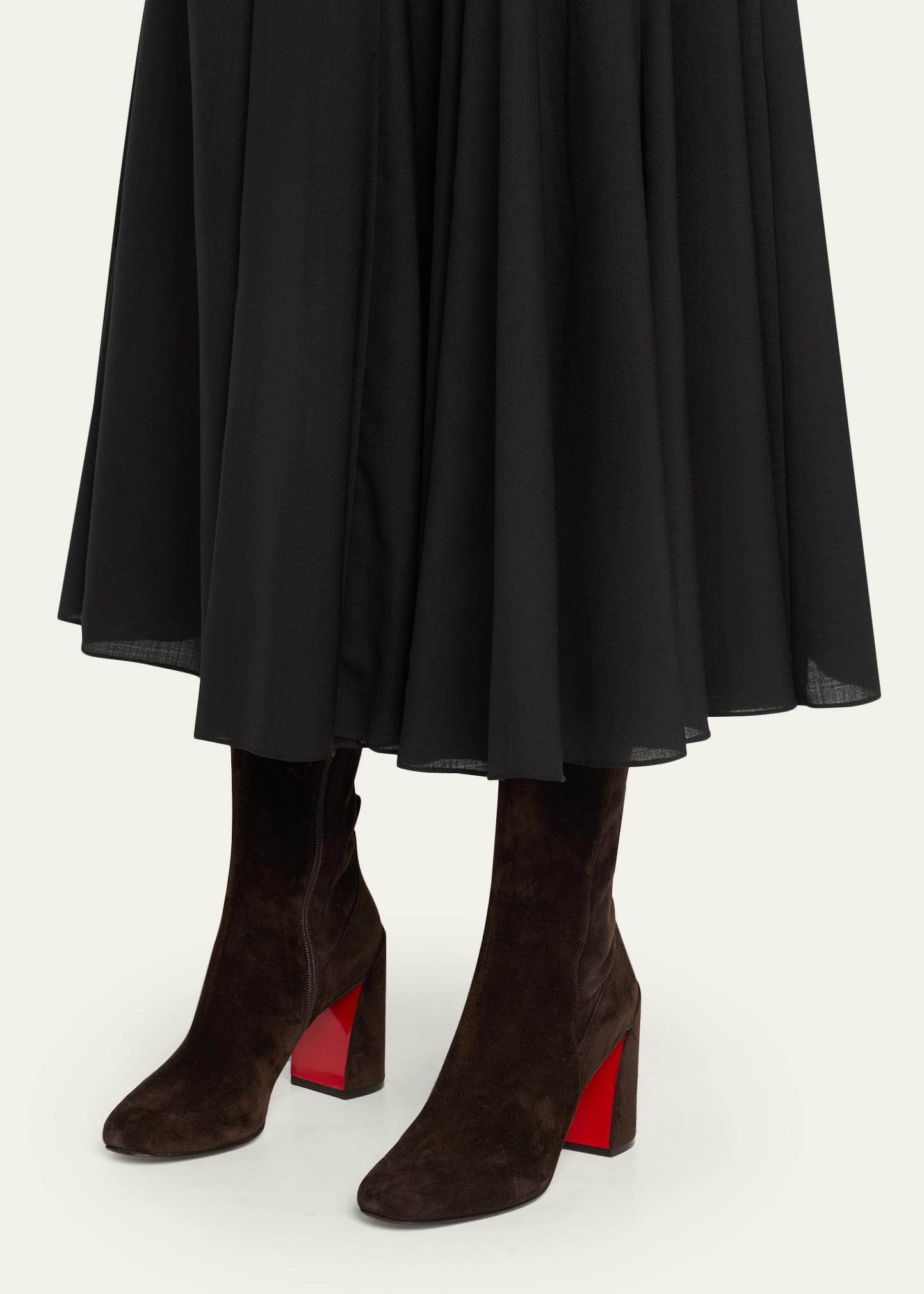 Christian Louboutin 85mm Jane Suede Knee-High Boots - Bergdorf Goodman