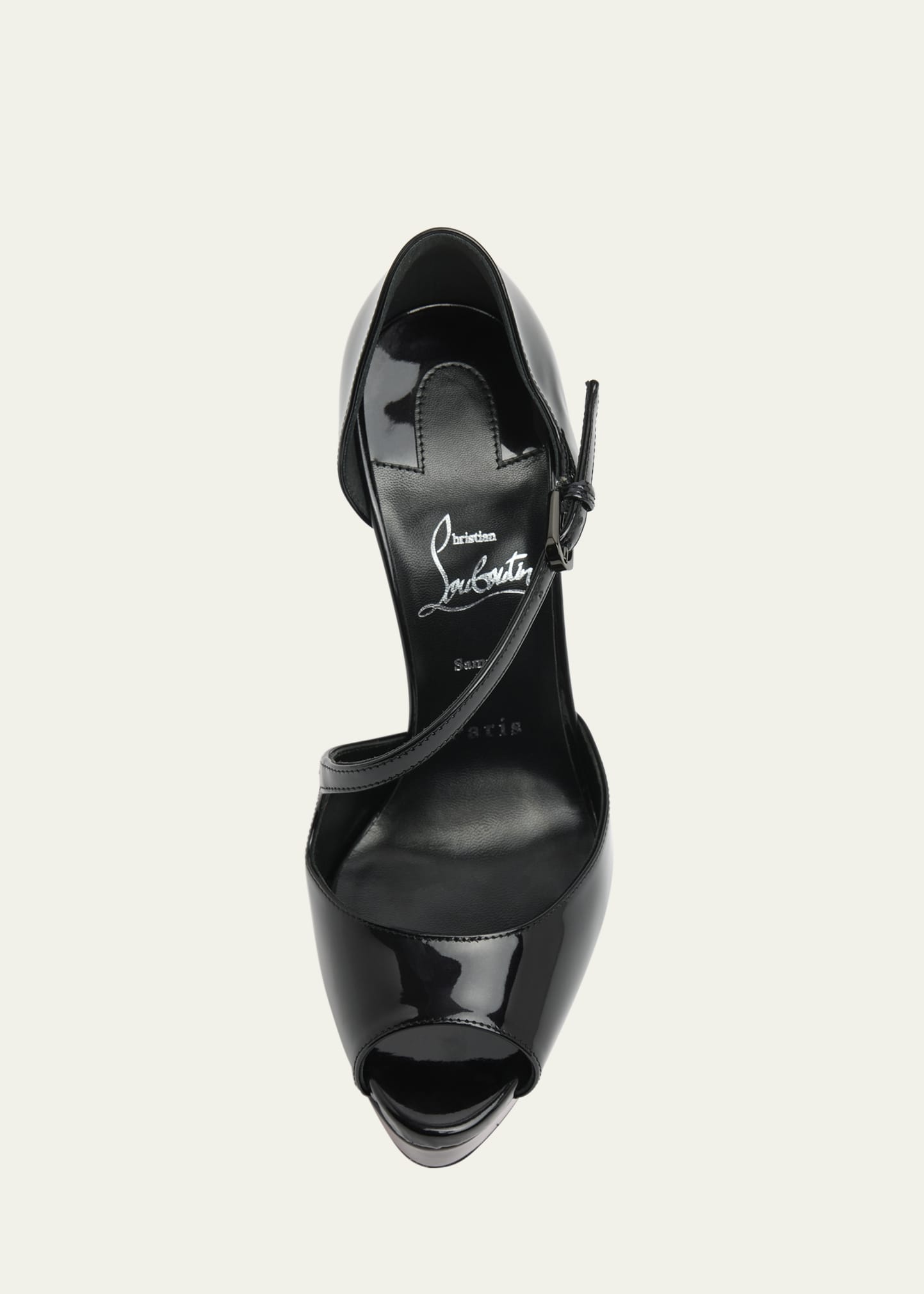 Christian Louboutin Miss Zigourata Alta Patent Leather Red