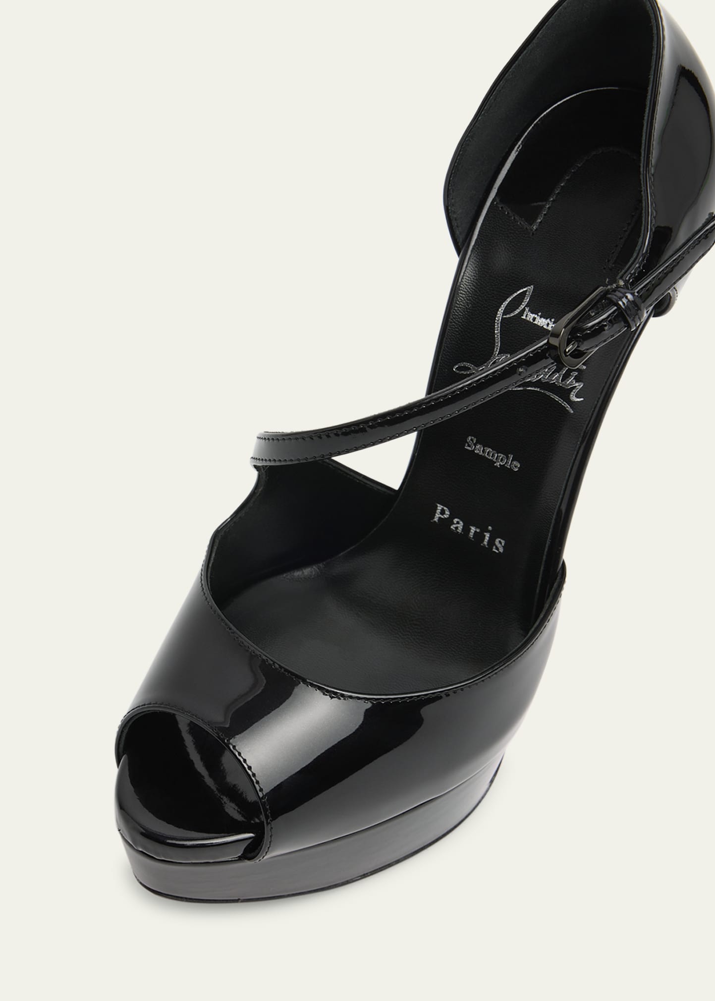 Christian Louboutin Miss Zigourata Alta Patent Leather Red Sole