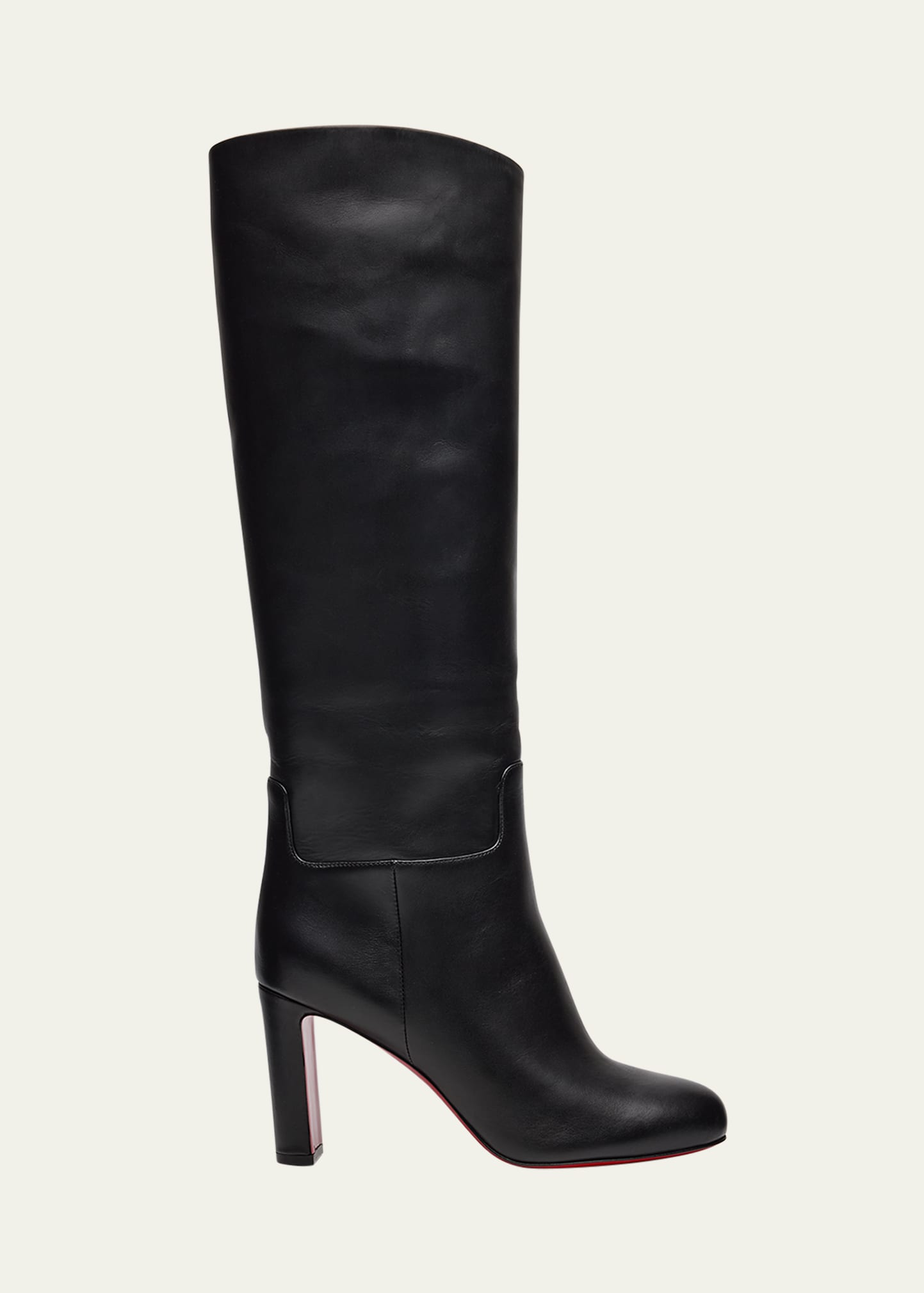Christian Louboutin 85mm Loo Leather Knee Boots - Bergdorf Goodman