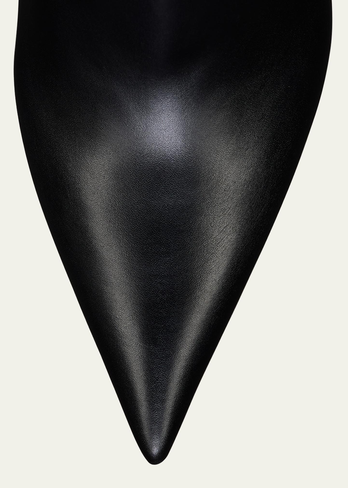 Christian Louboutin 80mm Miss Z Leather Booties - Bergdorf Goodman