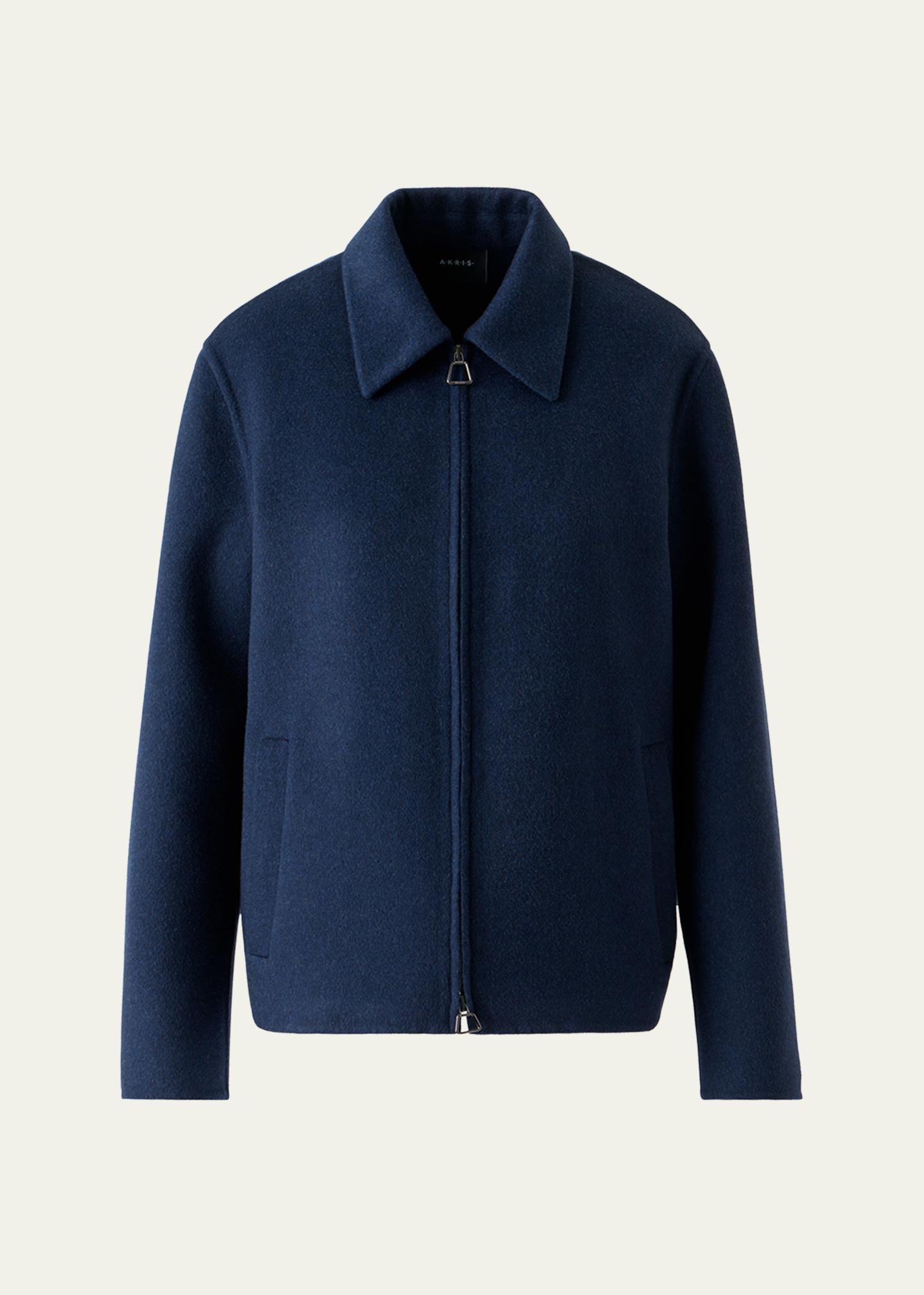 Akris Dylan Cashmere Double-Face Zip Jacket - Bergdorf Goodman