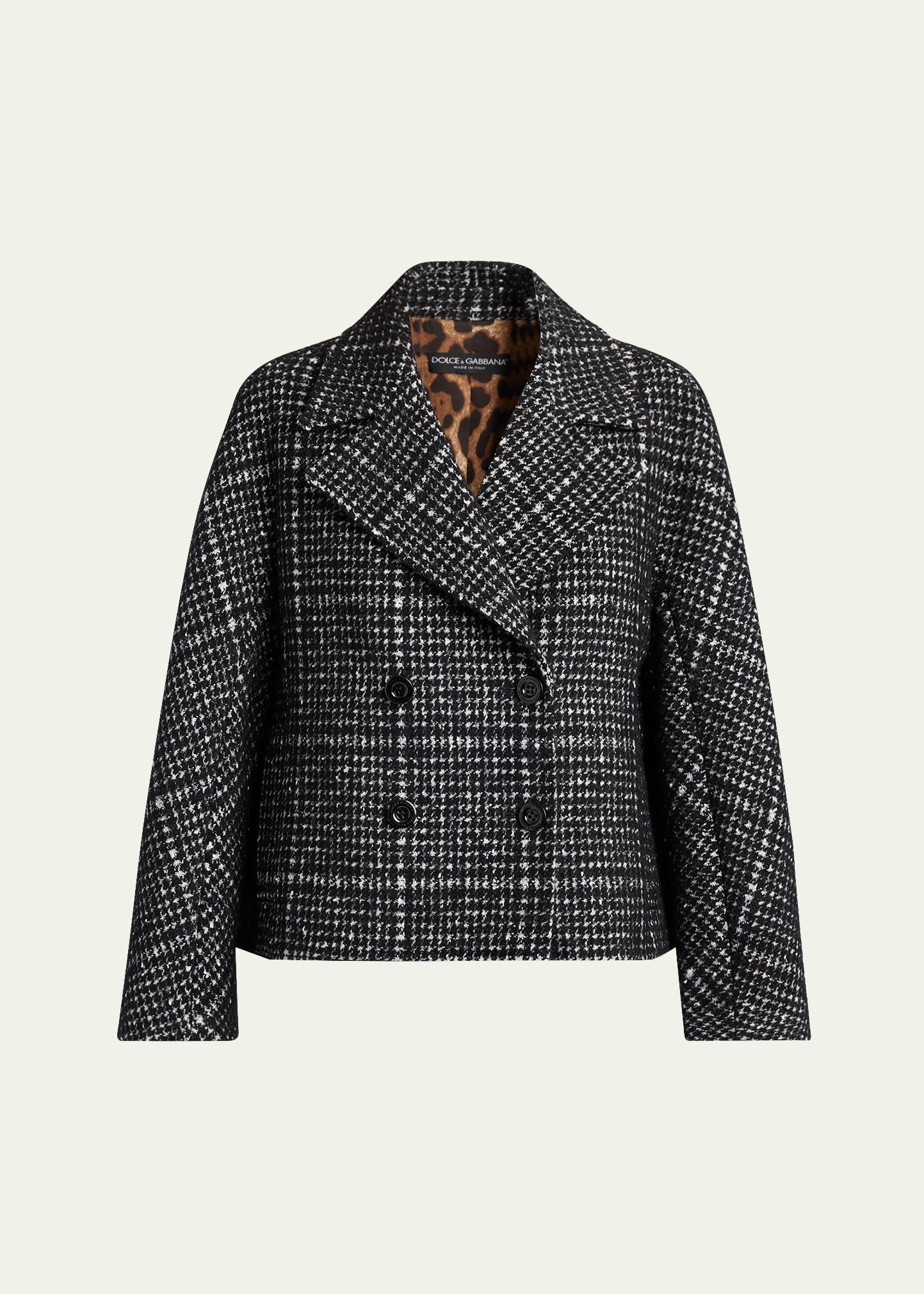 Dolce & Gabbana Check Pied Poule Double-Breasted Jacket