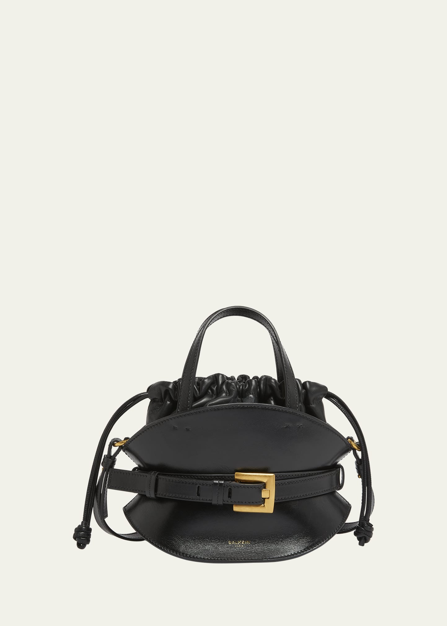 【関税込み】balmain Shuffle' mini handbag Shuffle Mini bag in leather black black - Women | BALMAIN