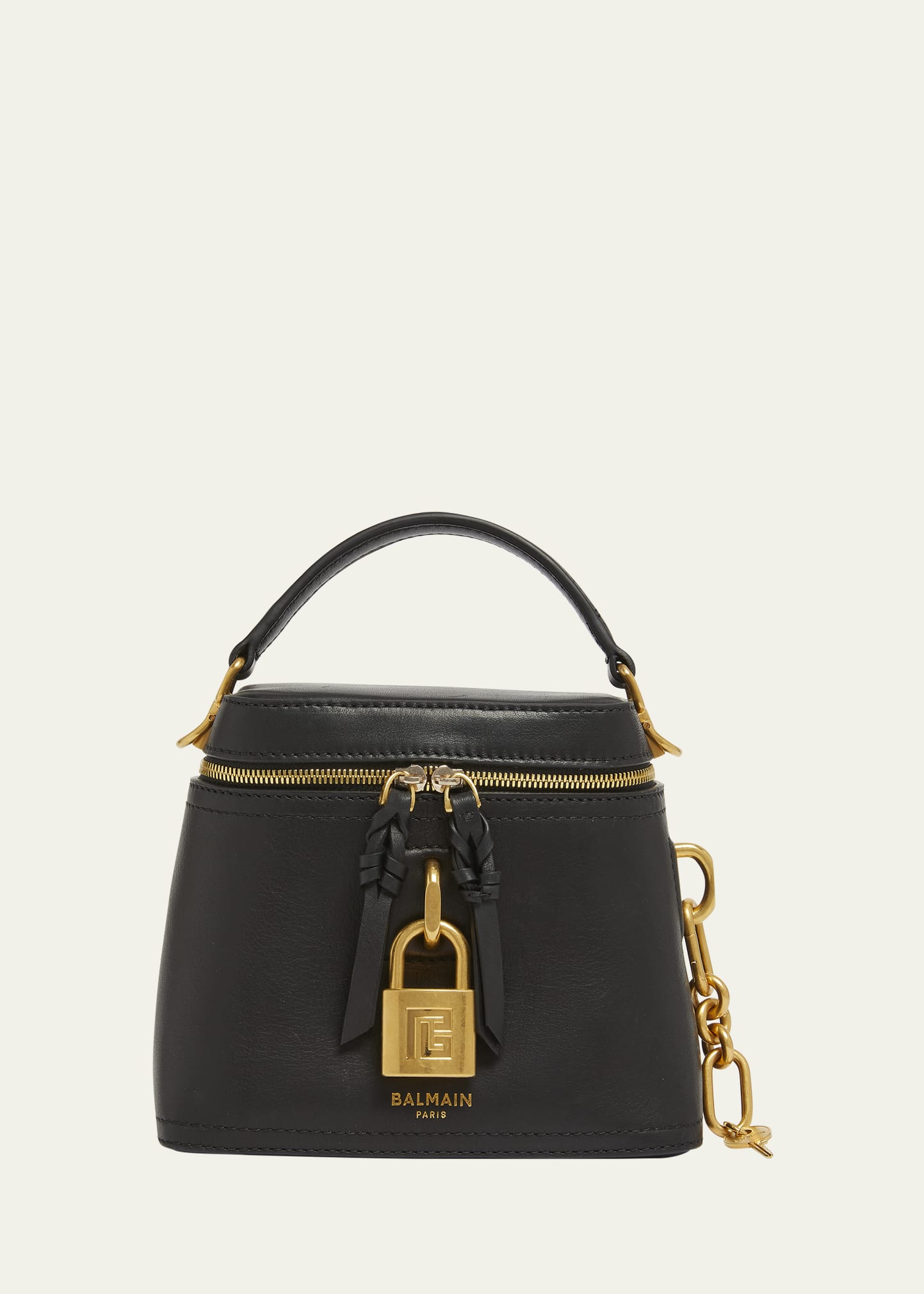 Balmain Pulse Vanity Top-Handle Bag in Calfskin - Bergdorf Goodman