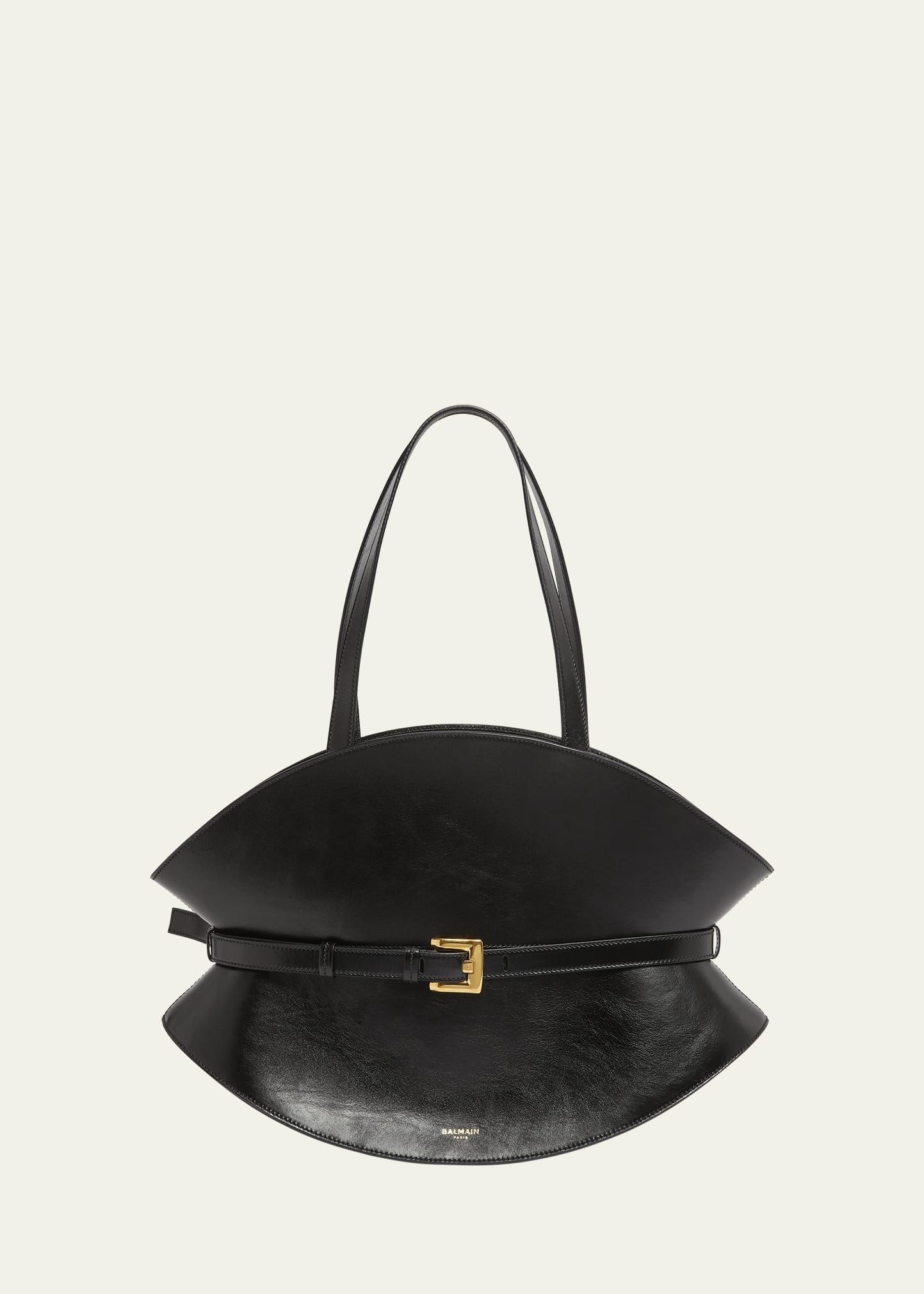 【関税＆送料込み】Balmain Shuffle Medium-Raffia&Calfskin Shuffle Medium bag in raffia - Women | BALMAIN