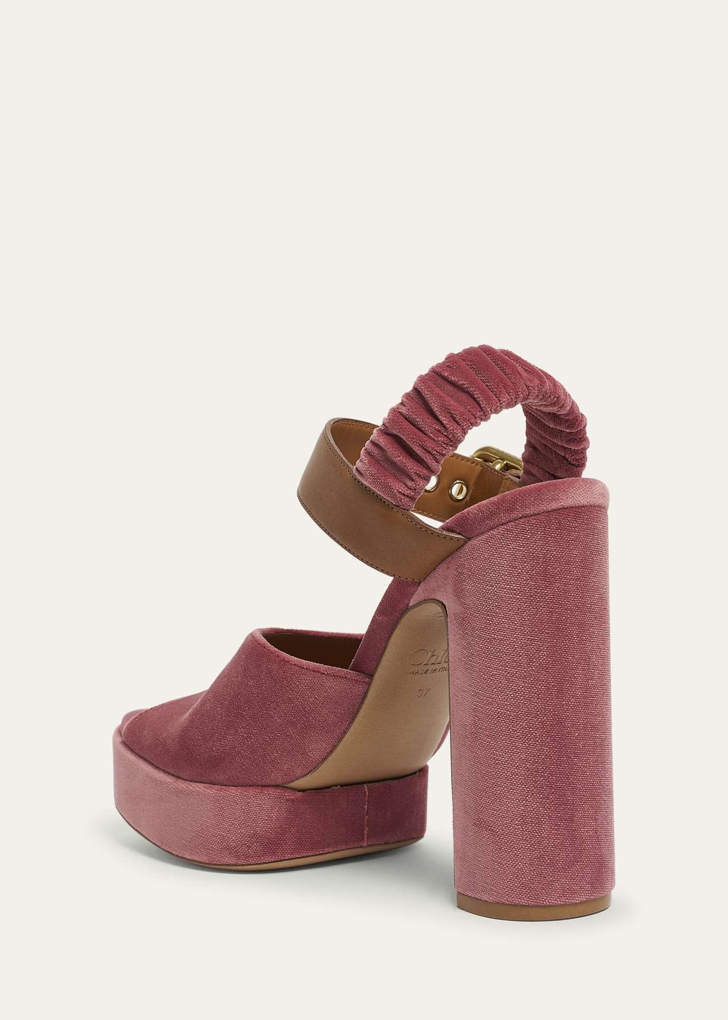 Chloe Aria Ankle-Strap Platform Sandals - Bergdorf Goodman