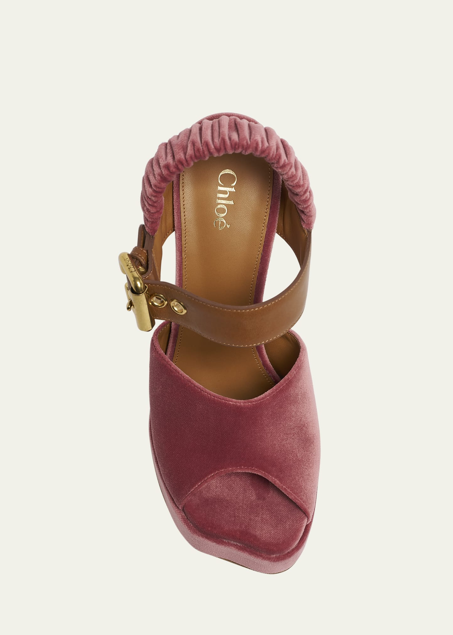 Chloe Aria Ankle-Strap Platform Sandals - Bergdorf Goodman