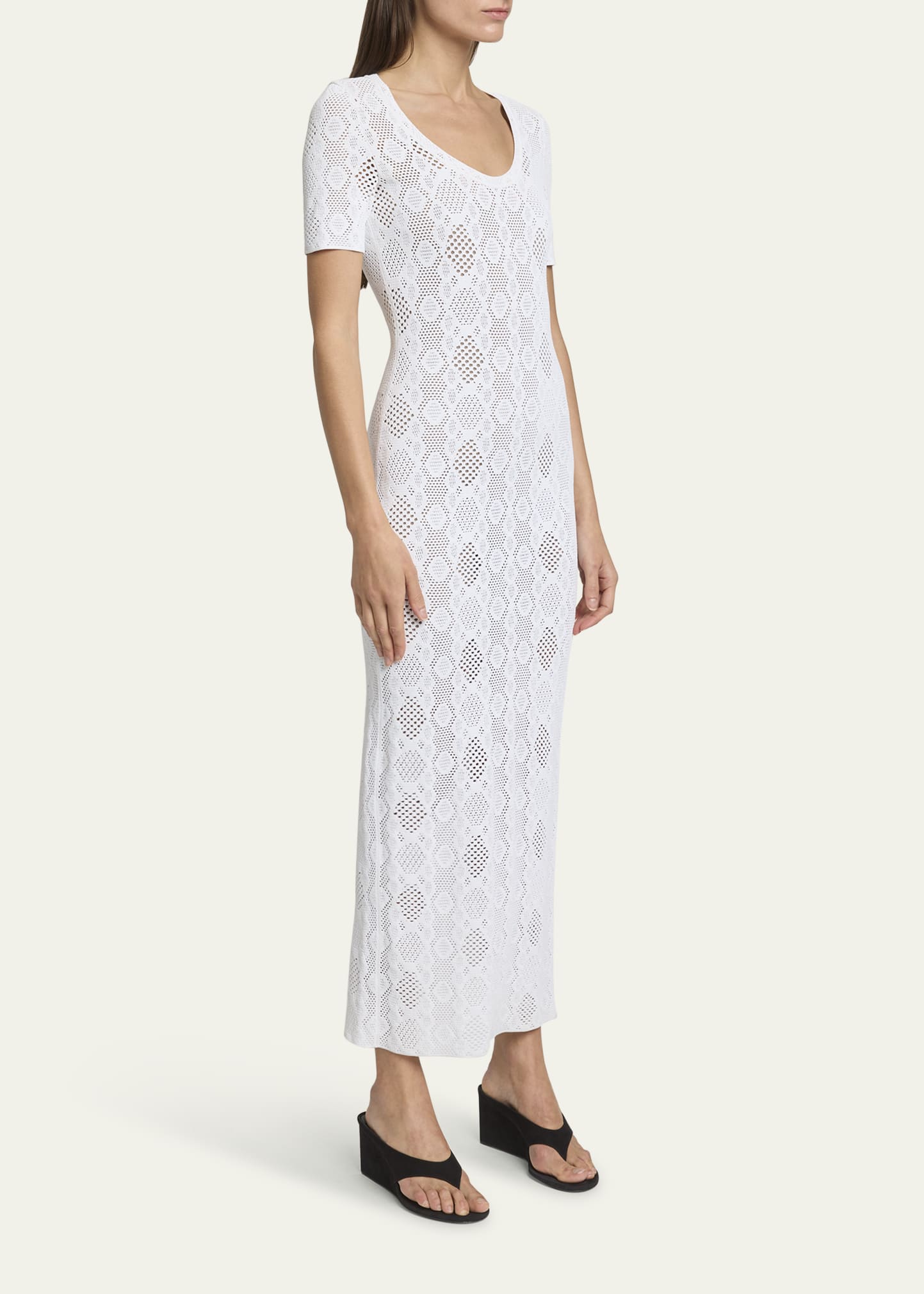 alaia lace dress Lace Pattern Knee-Length Dress