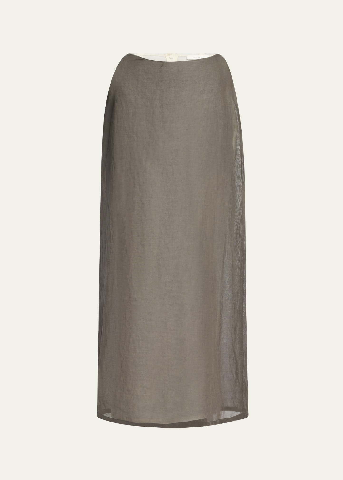 スカート 25ss THE ROW Zaira cotton skirt 9075W3927BRO Zaira Skirt Beige in Cotton – The Row