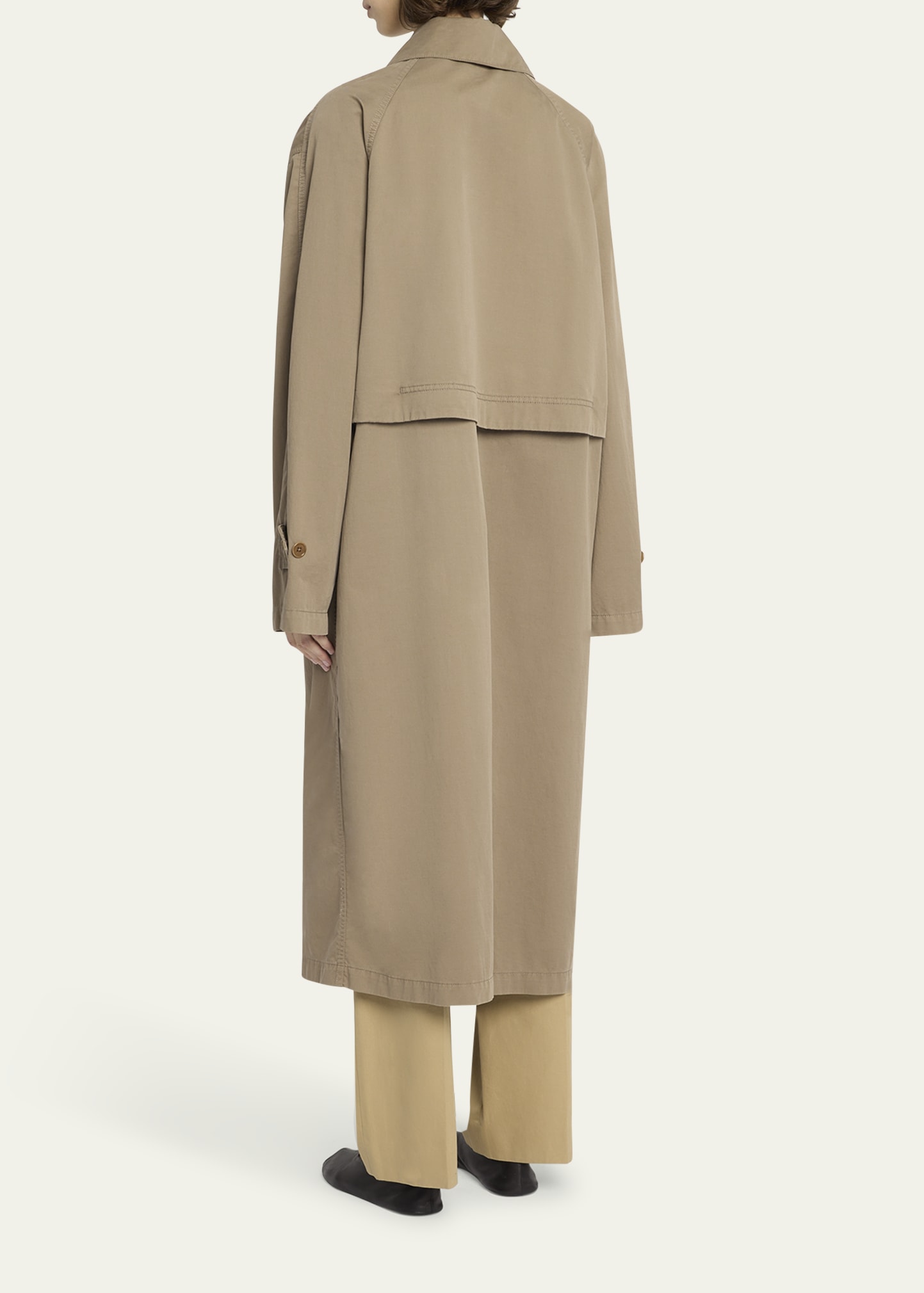 THE ROW Rocco Cotton-Cashmere Long Trench Coat - Bergdorf