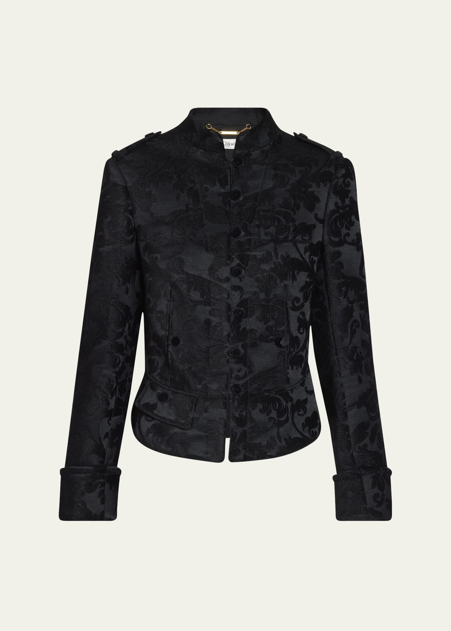 Chloe Jacquard Velvet Single-Breasted Jacket - Bergdorf Goodman