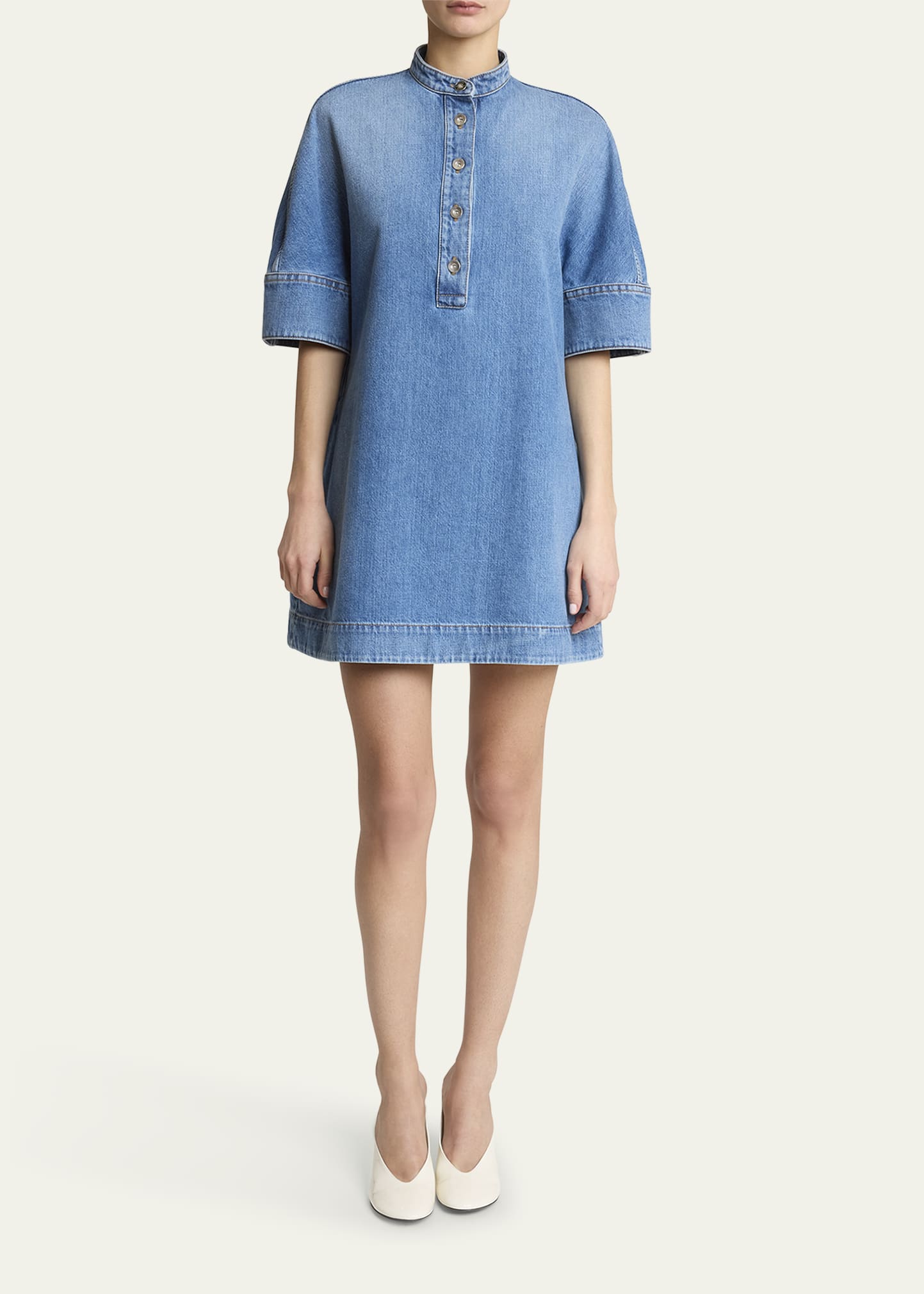 【関税＆送料込み】Givenchy Side Button Dress Clothing Givenchy Polka-Dot Silk Mini Dress with Tie Neck - Bergdorf